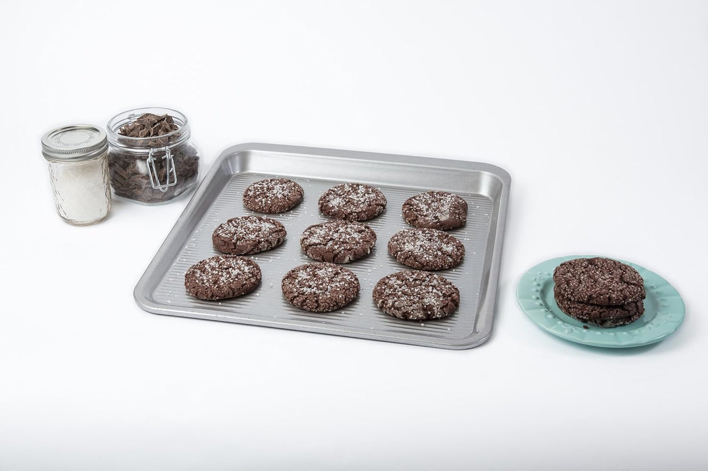 USA Pan Bakeware Easy Slide Non Stick Cookie Sheet Pan, Medium