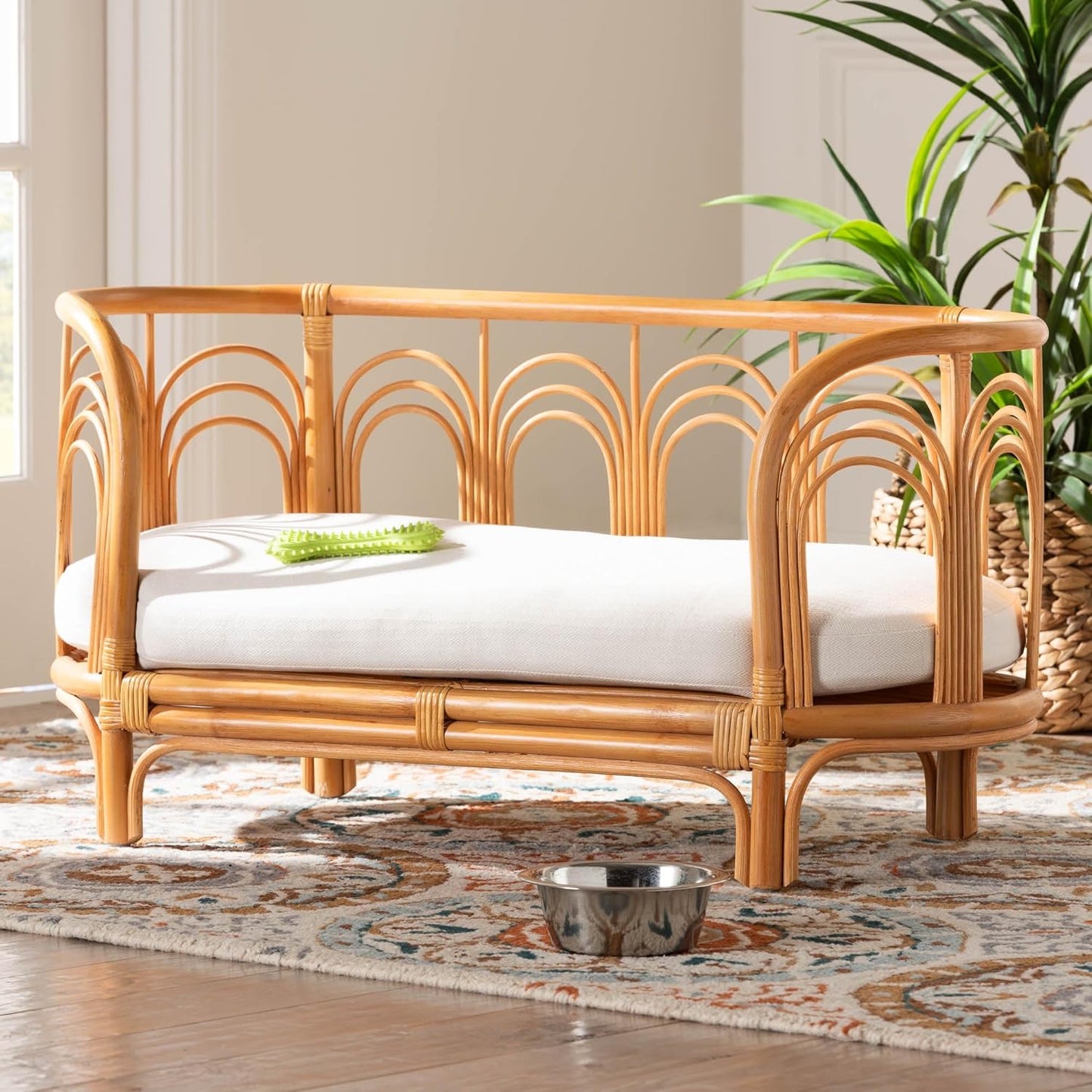 Bali & pari Nariko Bohemian Light Honey Rattan Pet Bed