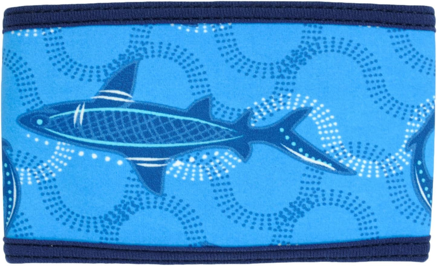 PlayaPup Male Dog Belly Band, Indigo Shark Blue, XX-Small