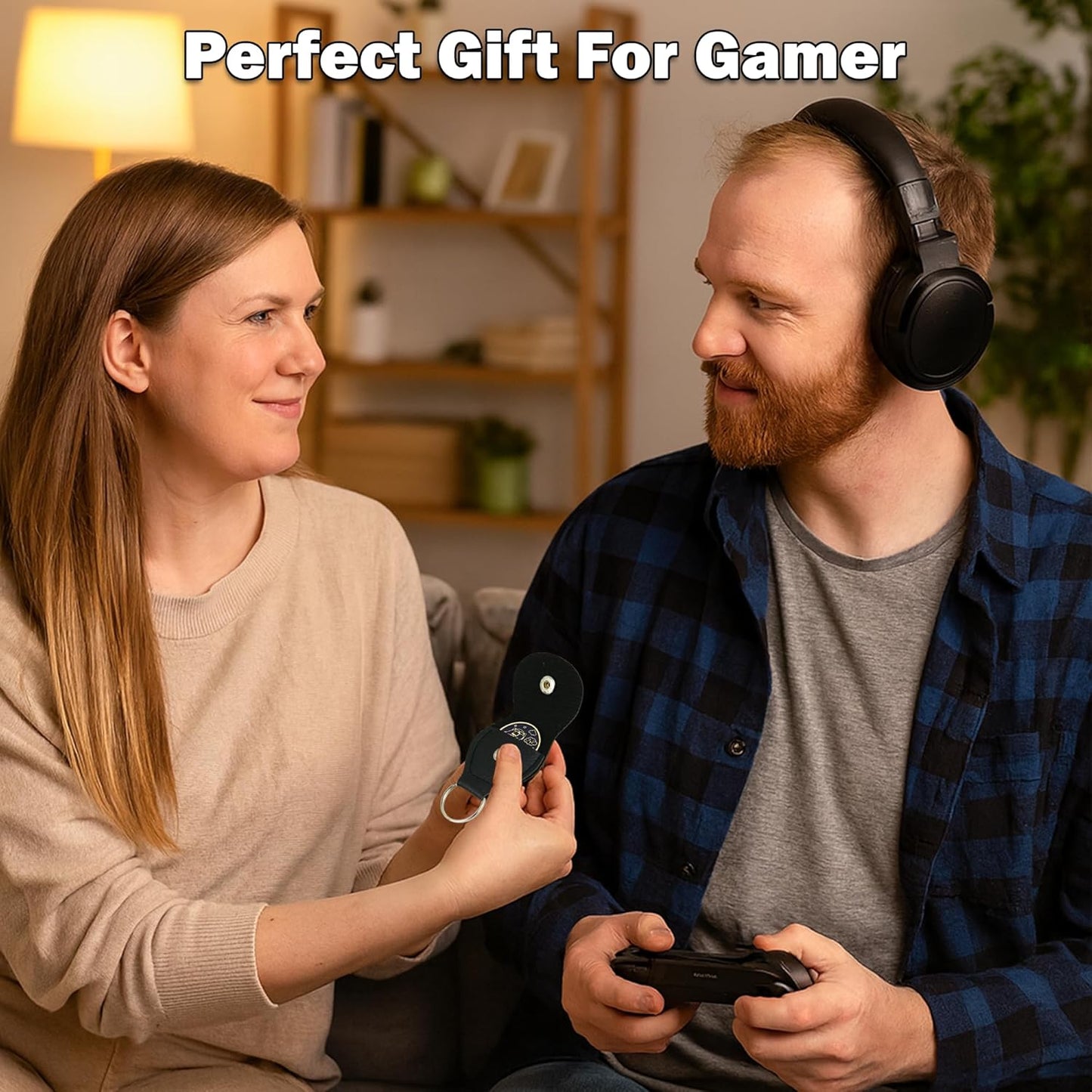 Funny Gifts for Gamers Flip Coin with Passion Card, Meaningful Video Game Keychain Double Sided Decision Maker Coin, Perfect Gamer Gifts for Men, Fun Gaming Decor, Cool Gaming Gift for Men Gamer Dad