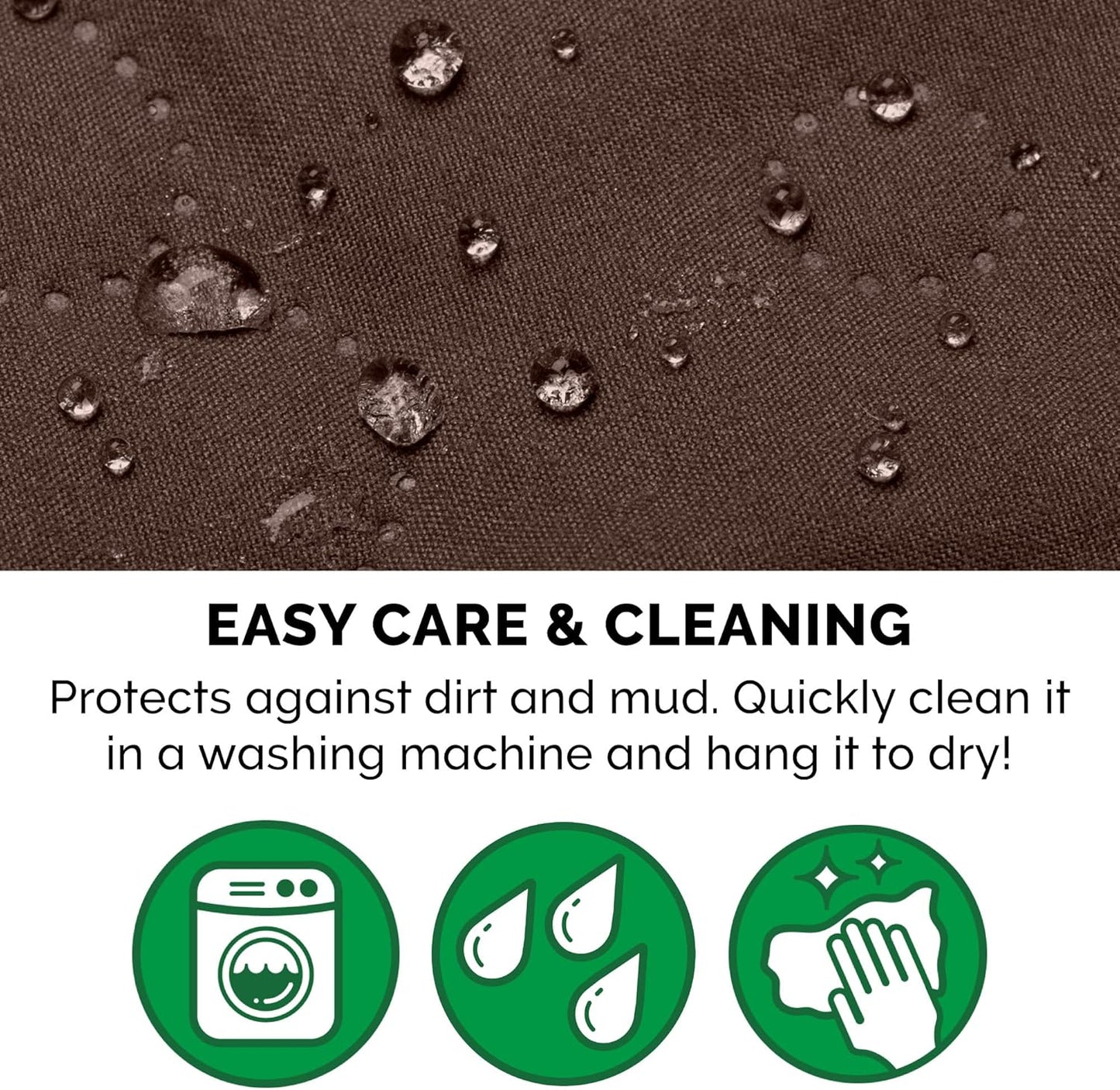 Furhaven Waterproof & Non-Slip Loveseat Cover Protector for Dogs, Cats, & Children - Quilted Paw Print Living Room Furniture Cover - Espresso, Loveseat