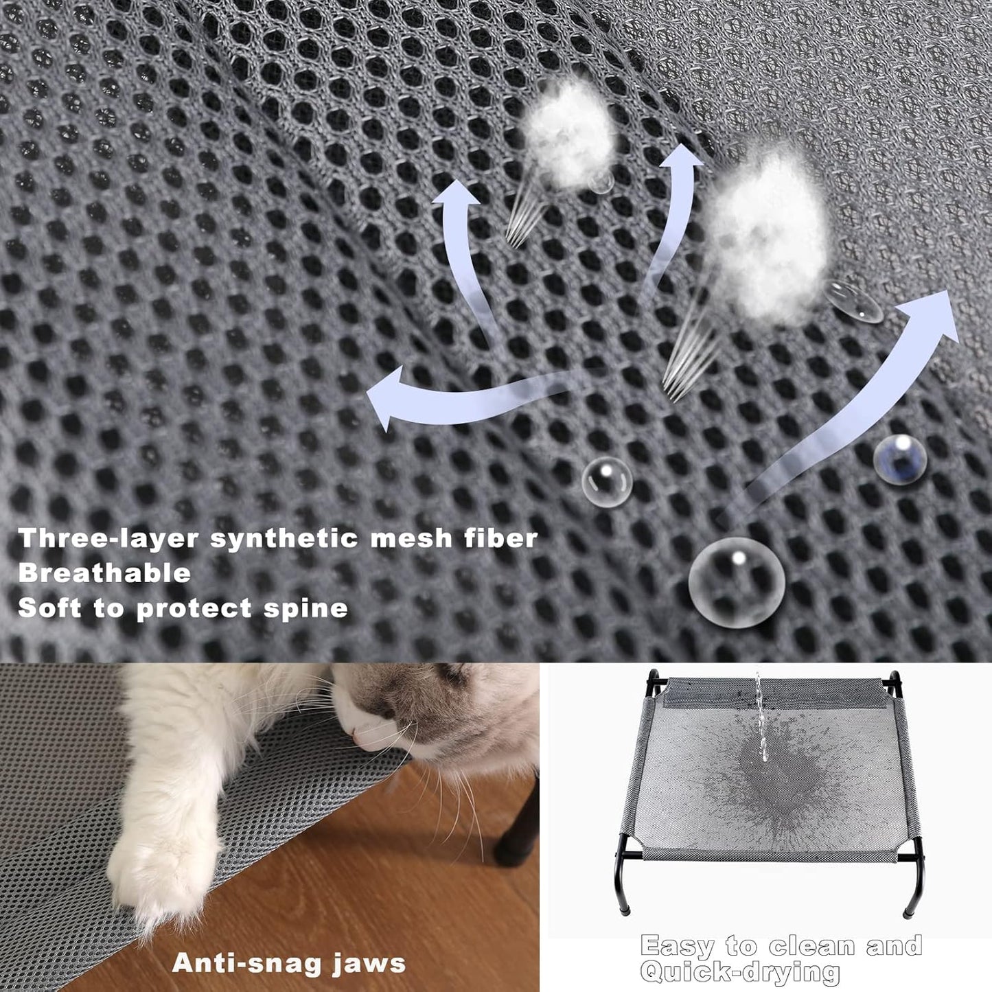 CZPET Pet Bed Cat Bed Medium Size Double Sided Cushion Available in All Seasons Removable Foldable High Resilience Bed Filled Full Washable Bed