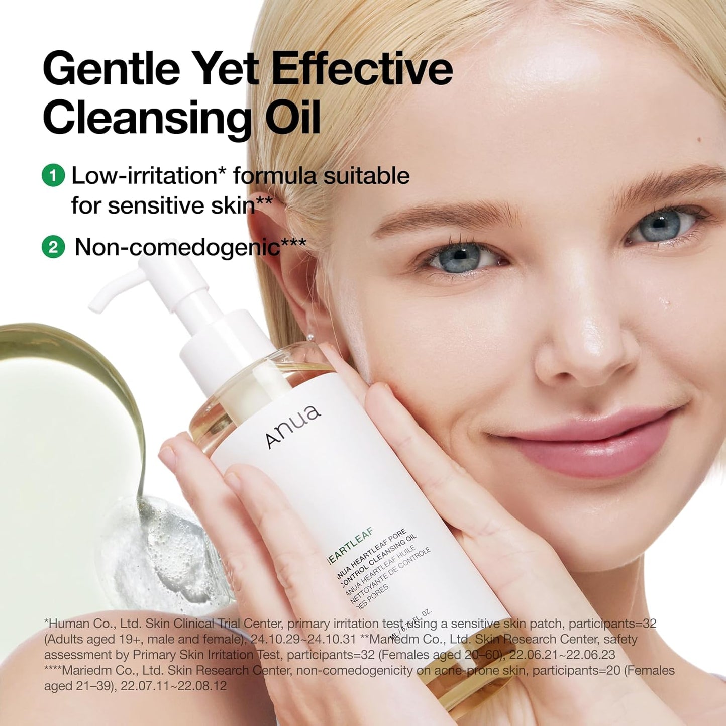 Anua Heartleaf Pore Control Cleansing Oil, Pore Cleanser, Sebum Care, Gentle Melting Oil Cleanser for Face, Safe For All Skin Type, Daily Hydrating Makeup Remover, Korean Skin Care (6.76fl.oz)