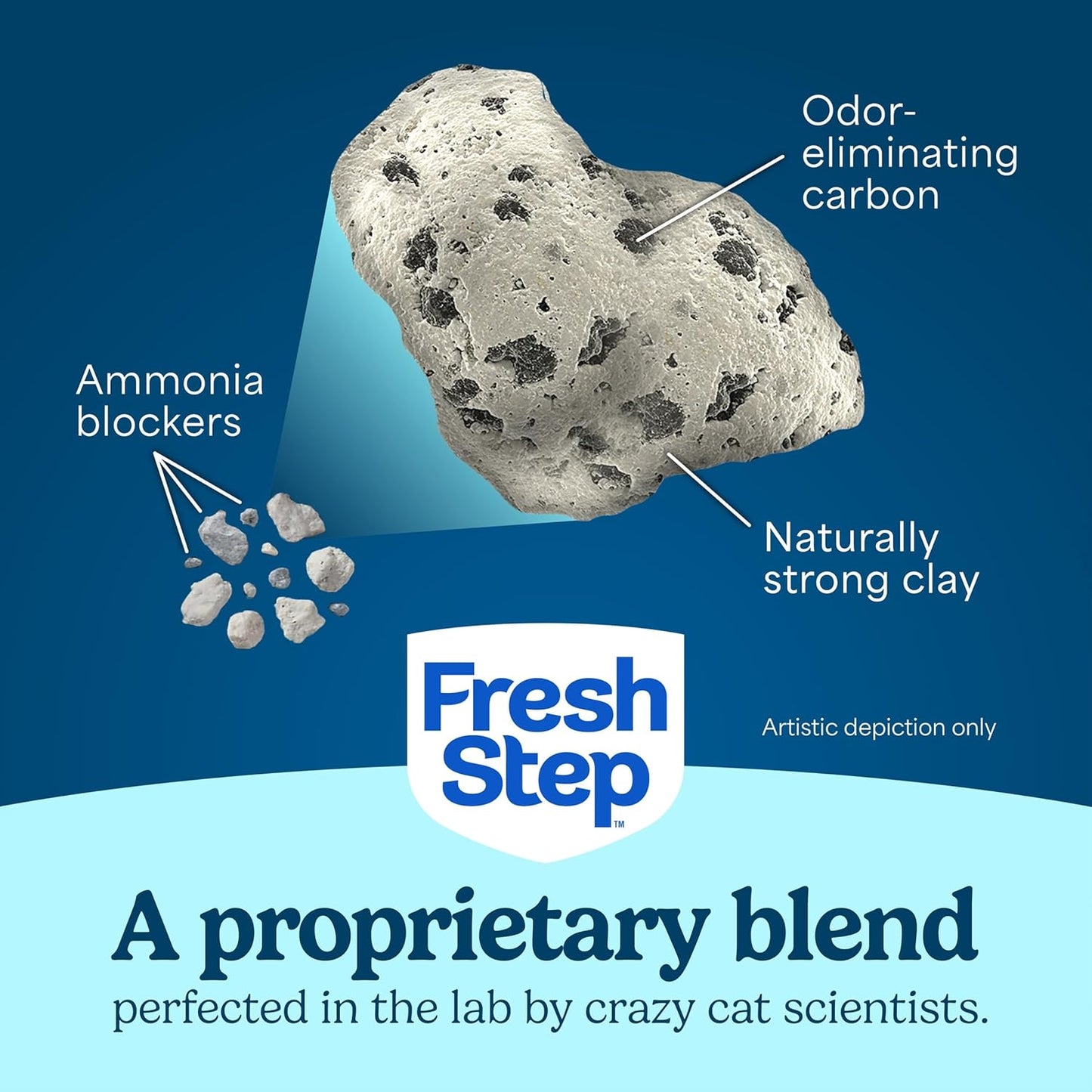 Fresh Step Advanced Clean Paws Multi Cat Clumping Cat Litter with Febreze Freshness, Low Dust, Odor Control with Ammonia Block Tech, Compatible in Automatic Litter Boxes, 37 lbs. (2 x 18.5 lb.)