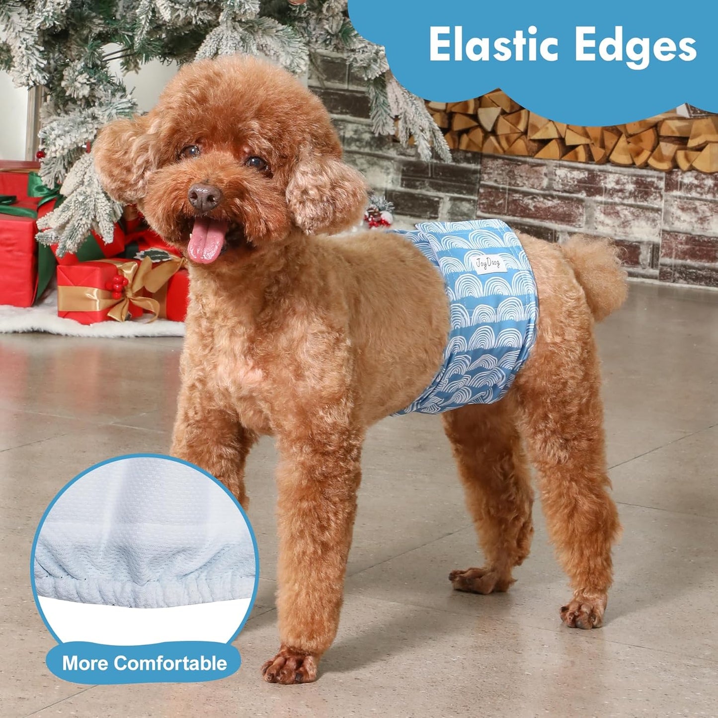 Reusable Dog Belly Bands for Male Dogs Diapers,5 Pack Premium Washable Dog Diapers Male Doggie Nappies Wrap,L