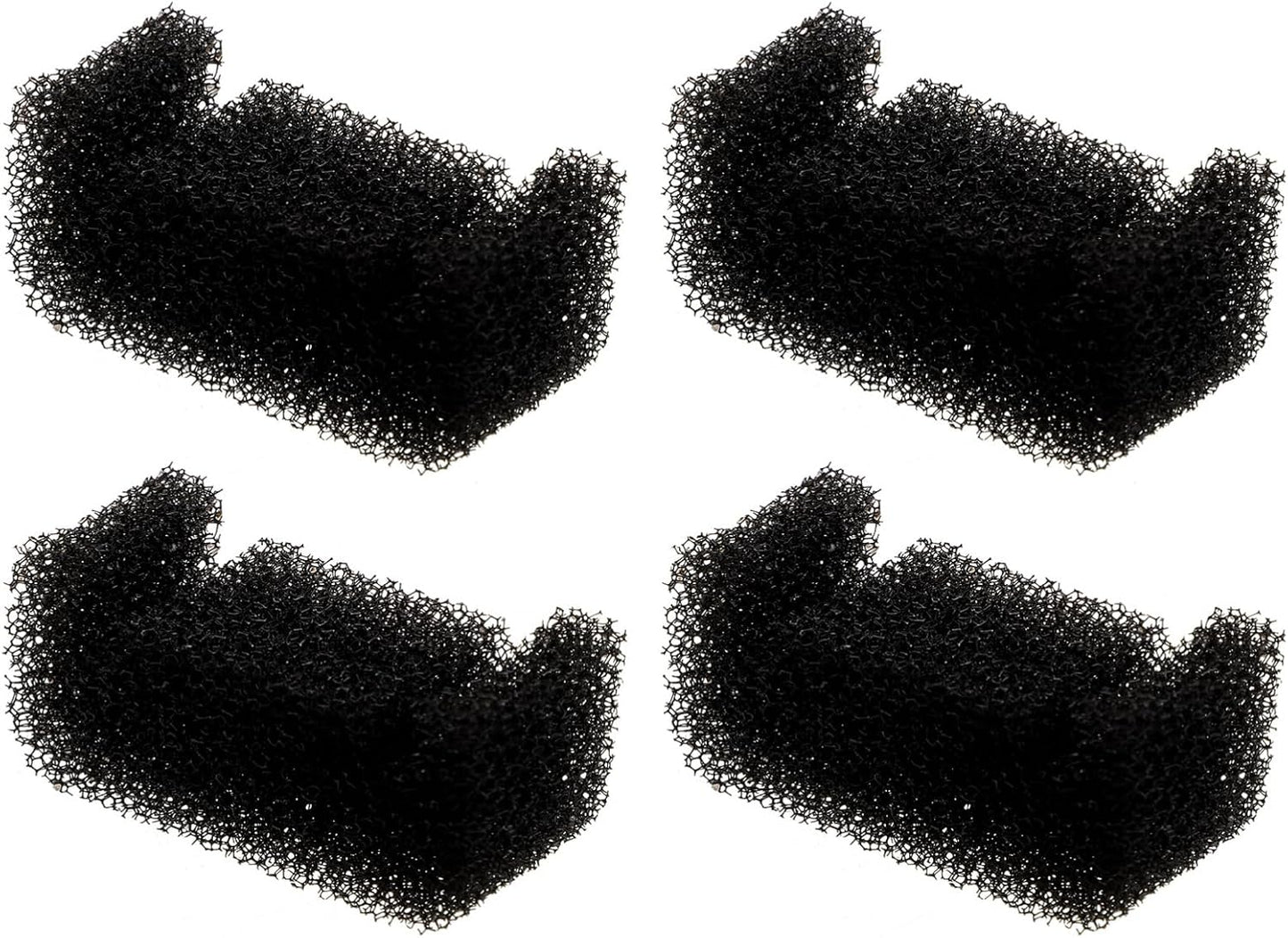 Happyyami 4pcs Pet Water Fountain Replacement Sponge Filter Elements u Compatible for Cleaner Fresher Drinking Water for Cats and Dogs
