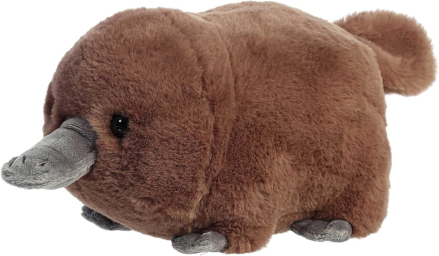 Aurora® Adorable Spudsters™ Pongo Platypus Stuffed Animal - Round Shape Makes for Comforting Cuddles - Perfect for Kids All Ages and Animal Loving Adults - Brown 10.5 Inches