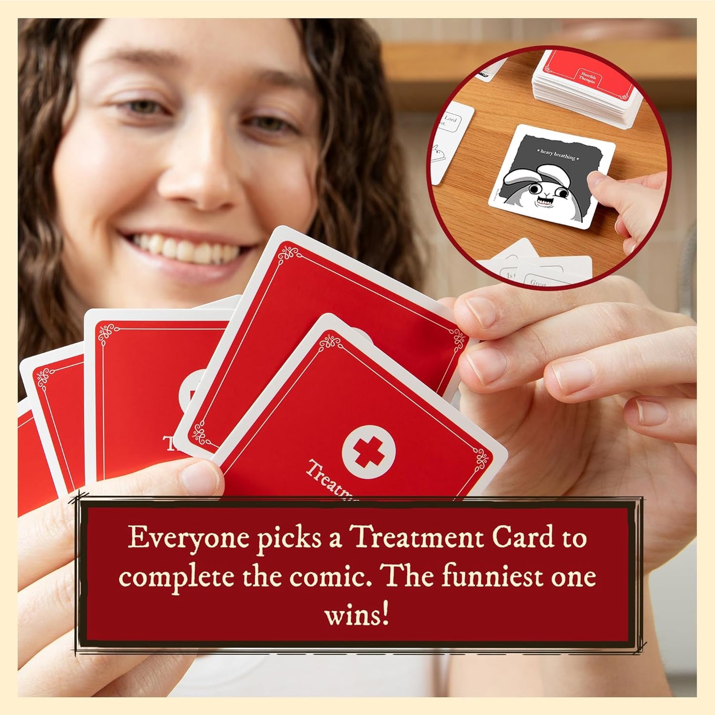Horrible Therapist: Extra Horrible Edition by Exploding Kittens - A Card Game for 3-8 Players, Ages 17+ - Adult Party Game for Family Night
