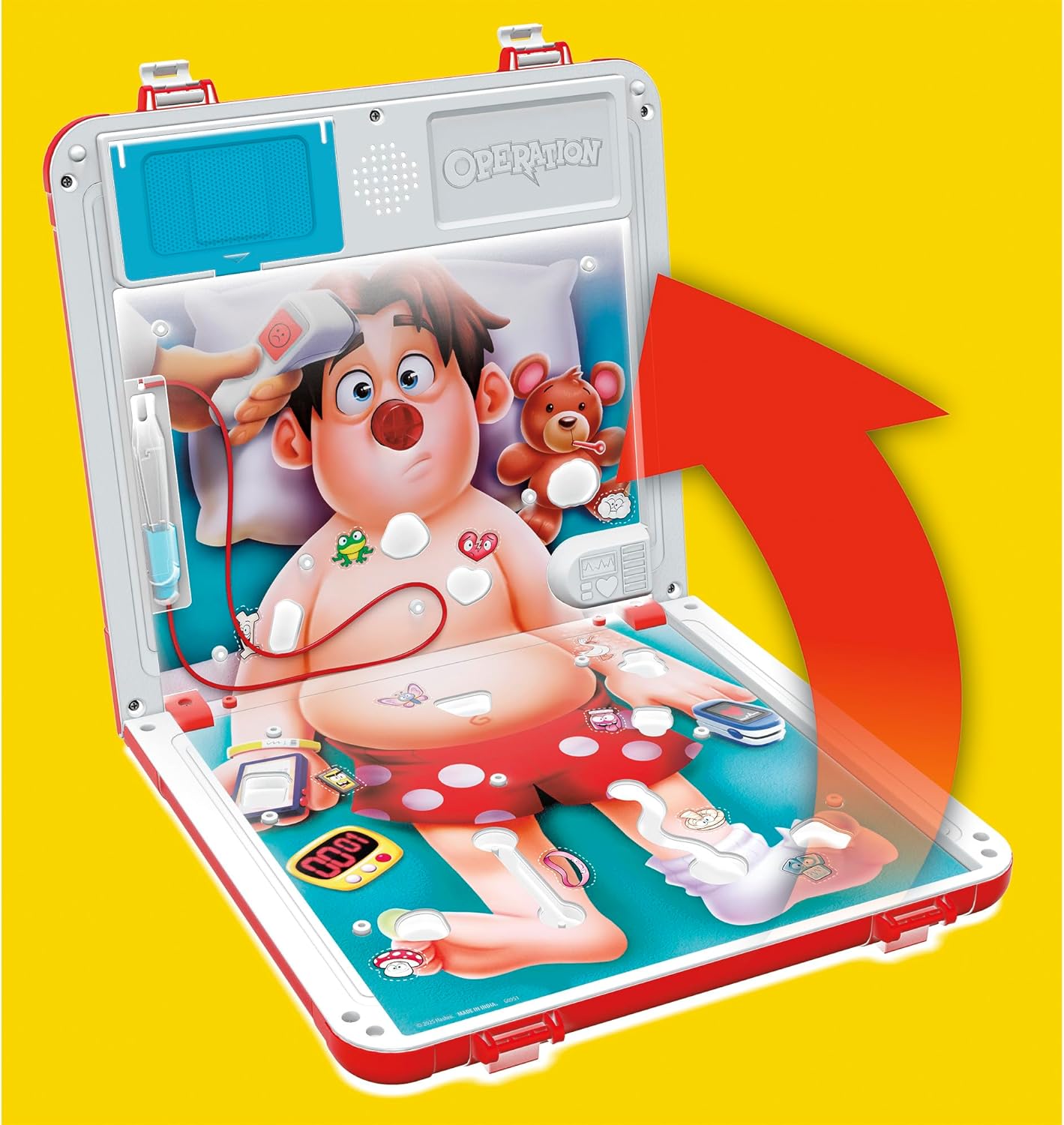 Operation Electronic Board Game with All-in-One Carrying Case | 2 Ways to Play | Ages 6+ | 1+ Players | 10 Mins. | Fun Kids Games