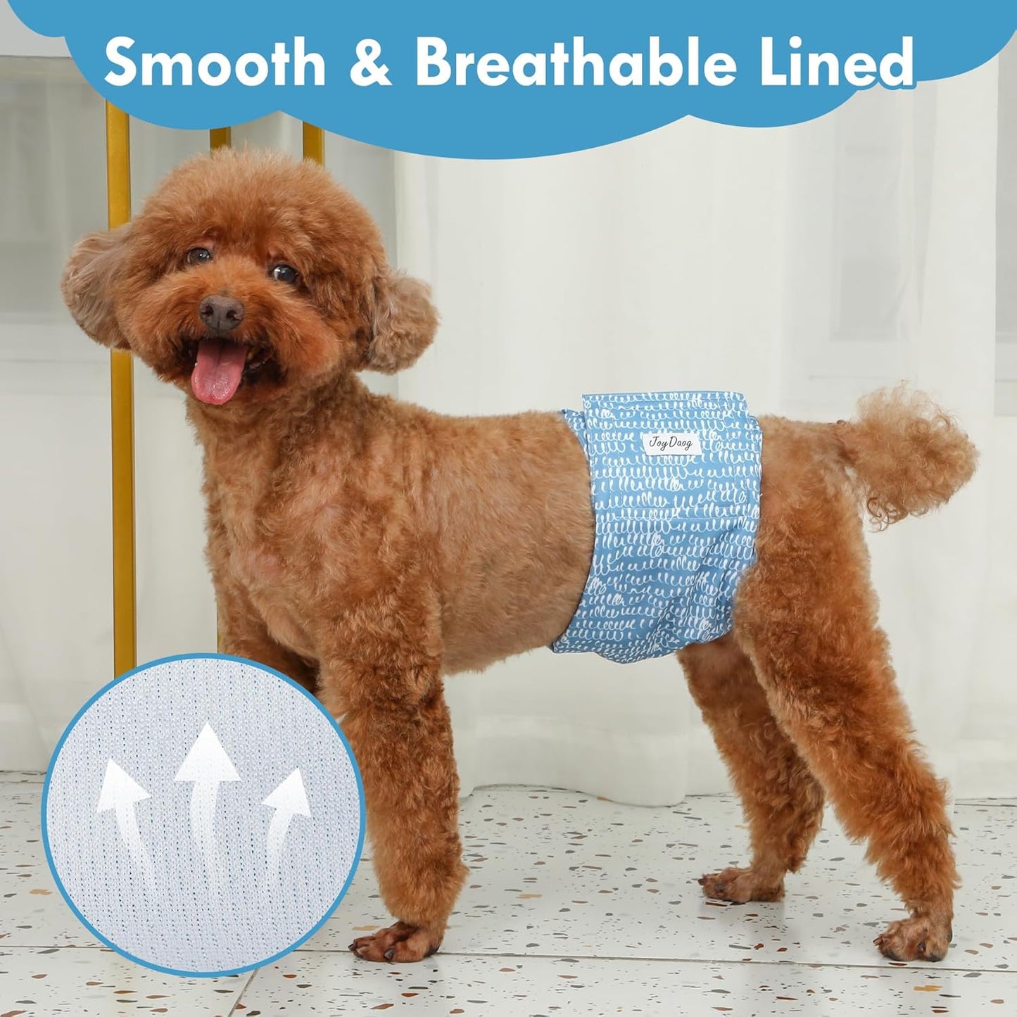 Reusable Dog Belly Bands for Male Dogs Diapers,5 Pack Premium Washable Dog Diapers Male Doggie Nappies Wrap,L