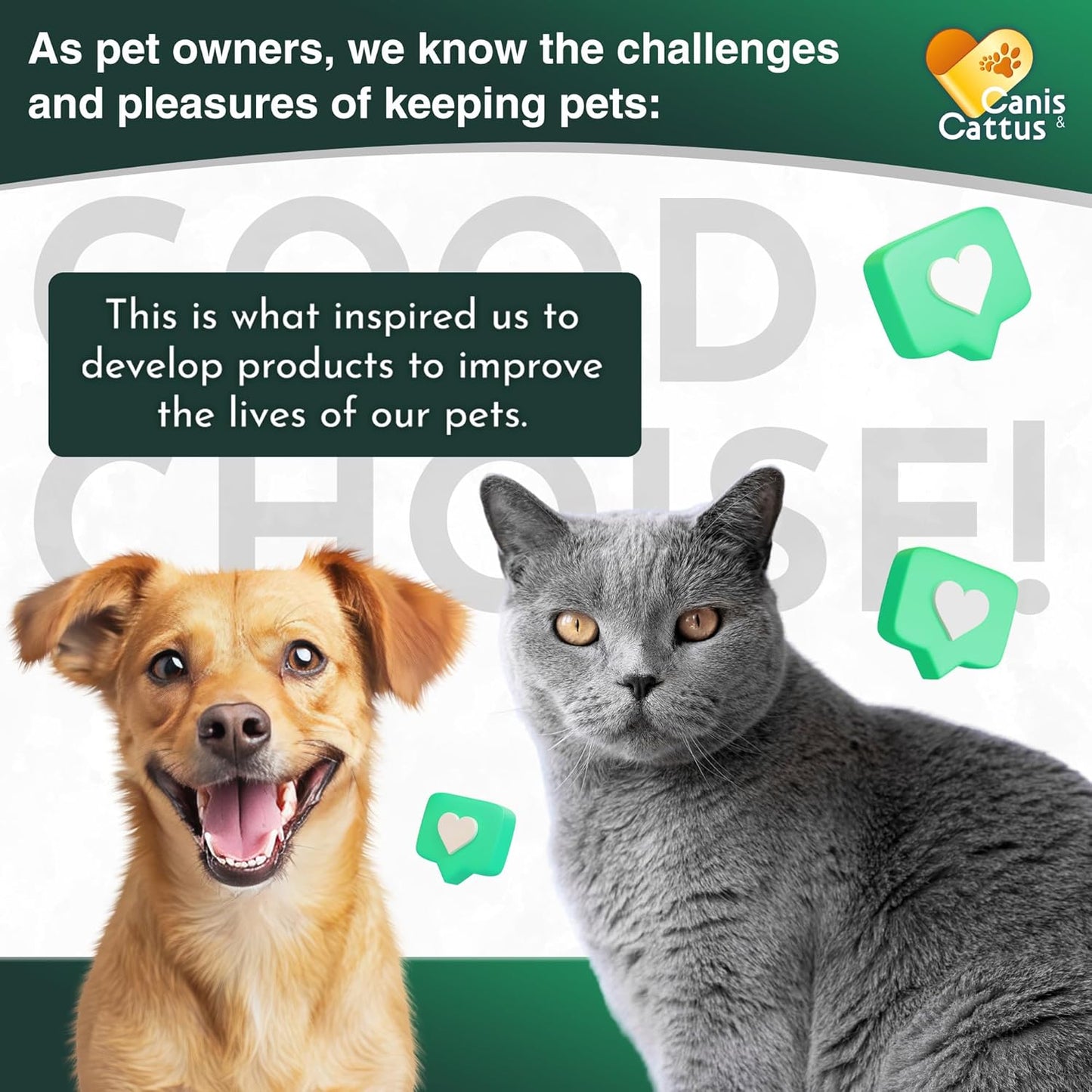 Canis&Cattus Probiotics for Cats – Liquid Cat Probiotics with Digestive Enzymes for Gas, Bloating, Diarrhea & Upset Stomach – Easy-Mix Drops – 2 oz