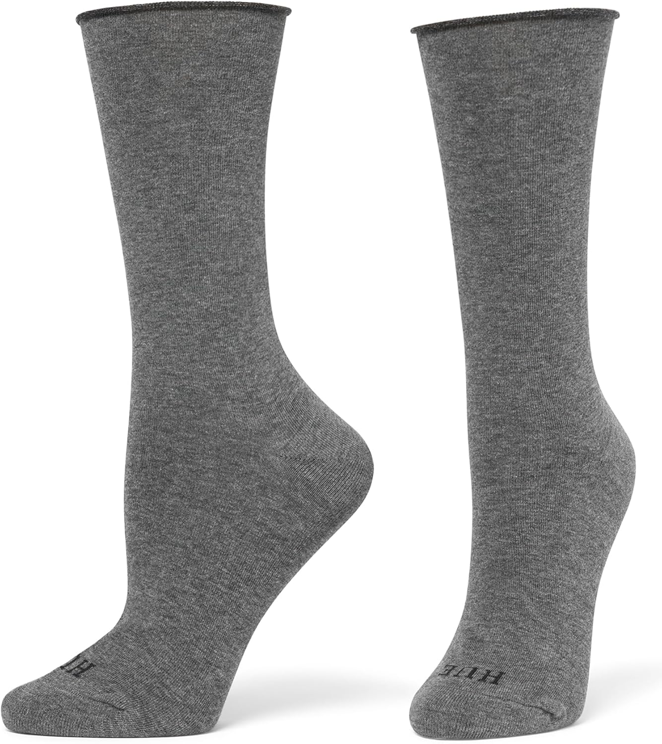 HUE Women's Jeans Sock Crew 4 Pair Pack