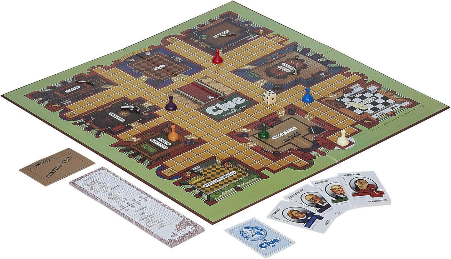 Hasbro Gaming Retro Series Clue 1986 Edition Board Game, Classic Mystery Game for Kids, Family Board Games for 3-6 Players, Ages 8+ (Amazon Exclusive)