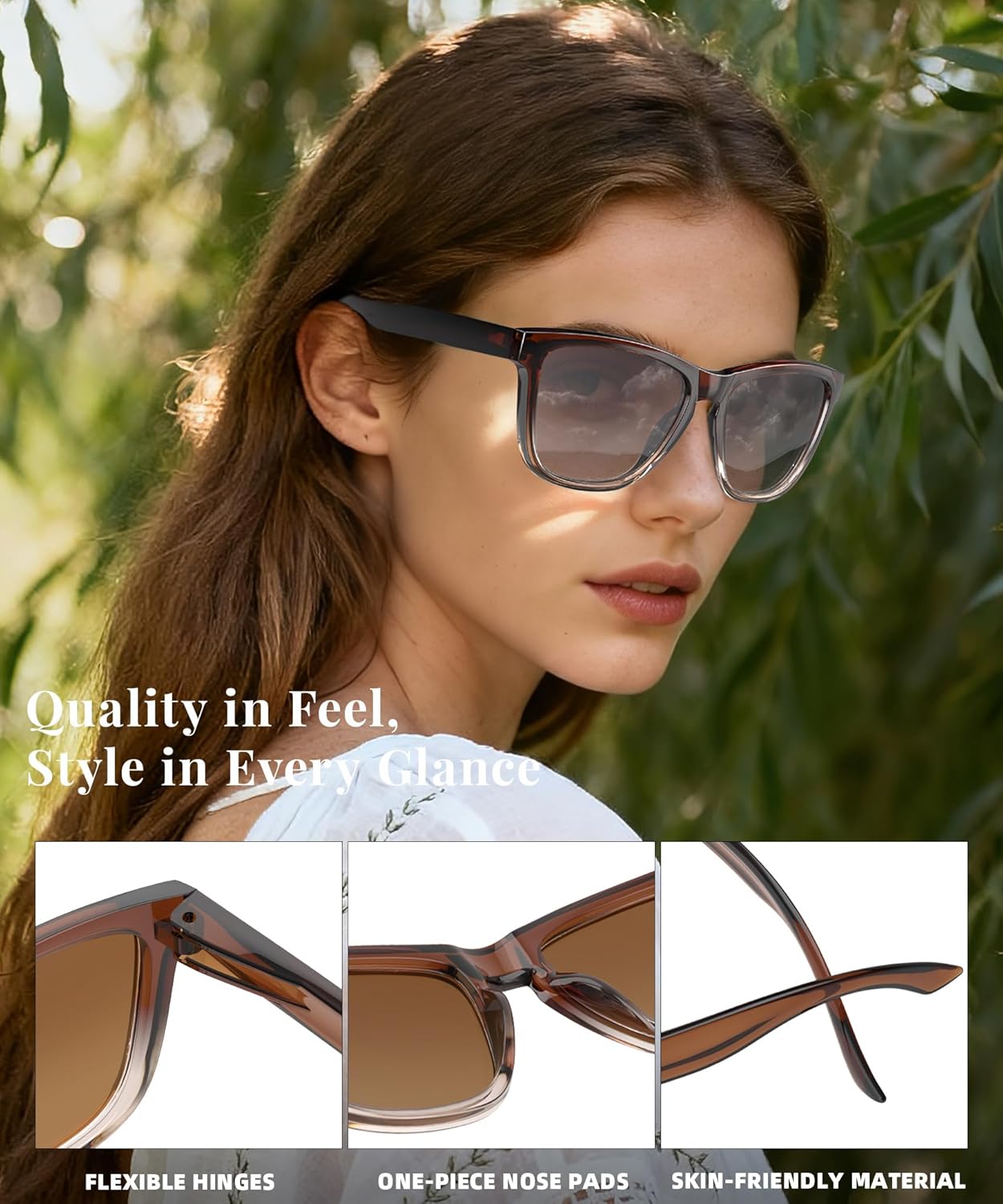 Sunglasses-women Polarized Sunglasses-womens: Trendy Sun Glasses polarized UV400 Protection Fashion Sunglasses