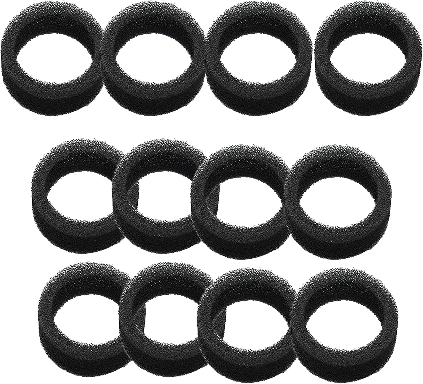 Cat Water Fountain Round Sponge Filters for 84oz/2.5L Stainless Steel Pet Dog Drinking Fountain Replacement Foam Filters (Pack of 12)
