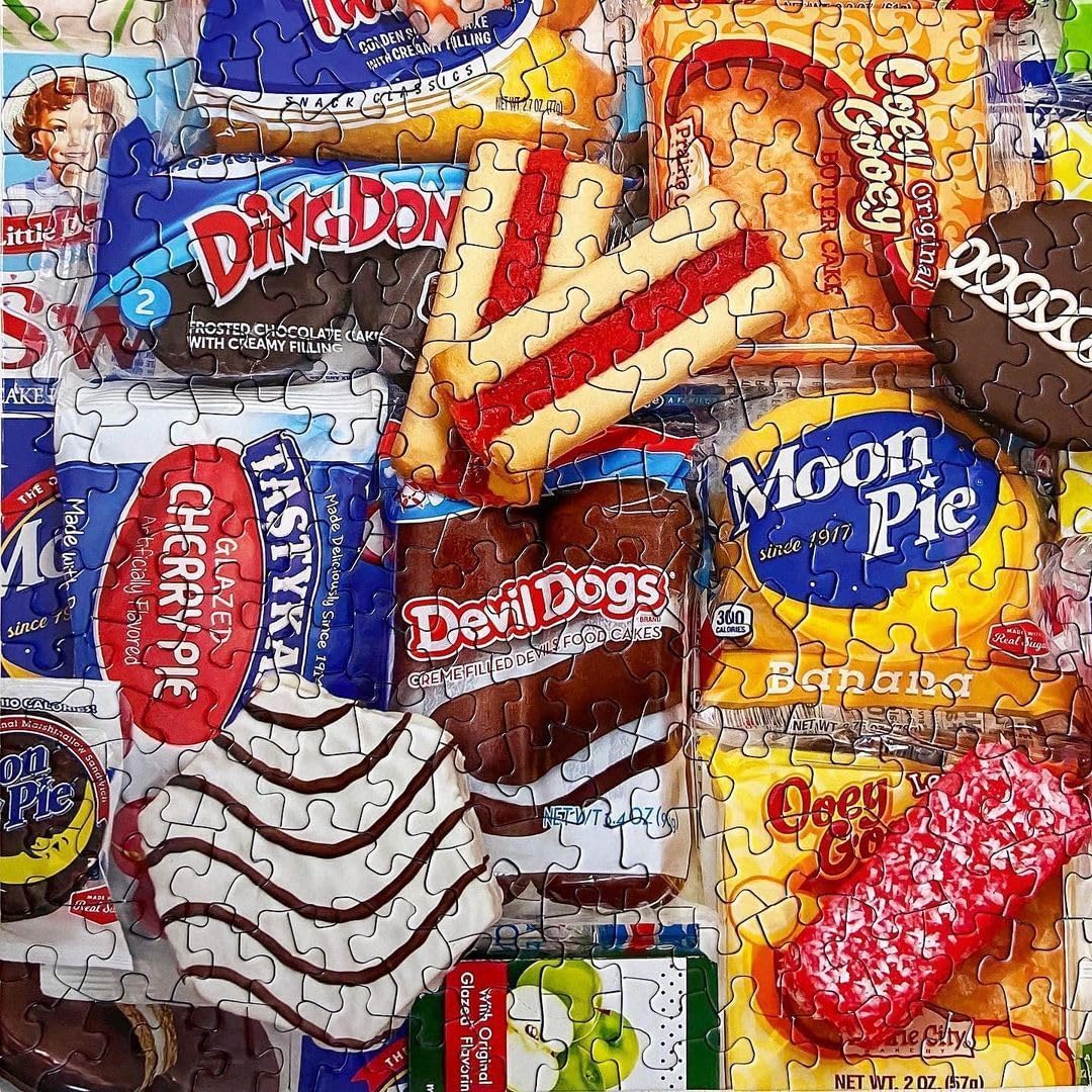 Springbok - Snack Treats - 500 Piece Jigsaw Puzzle- Nostalgic Photo of Our Favorite Snacks from Past