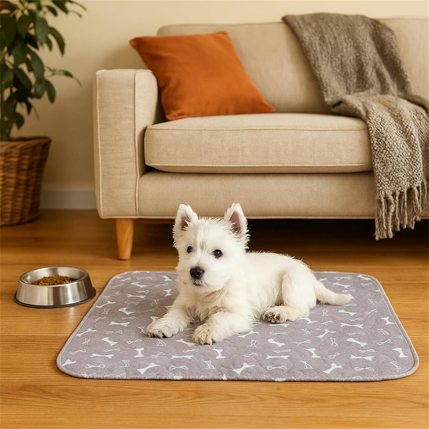 The Pee Pad Dogs Actually Use, 4-Layer Leak Protection Washable Pee Pads, Easy to Clean & Reusable (E,S(17.7" x 23.6"))