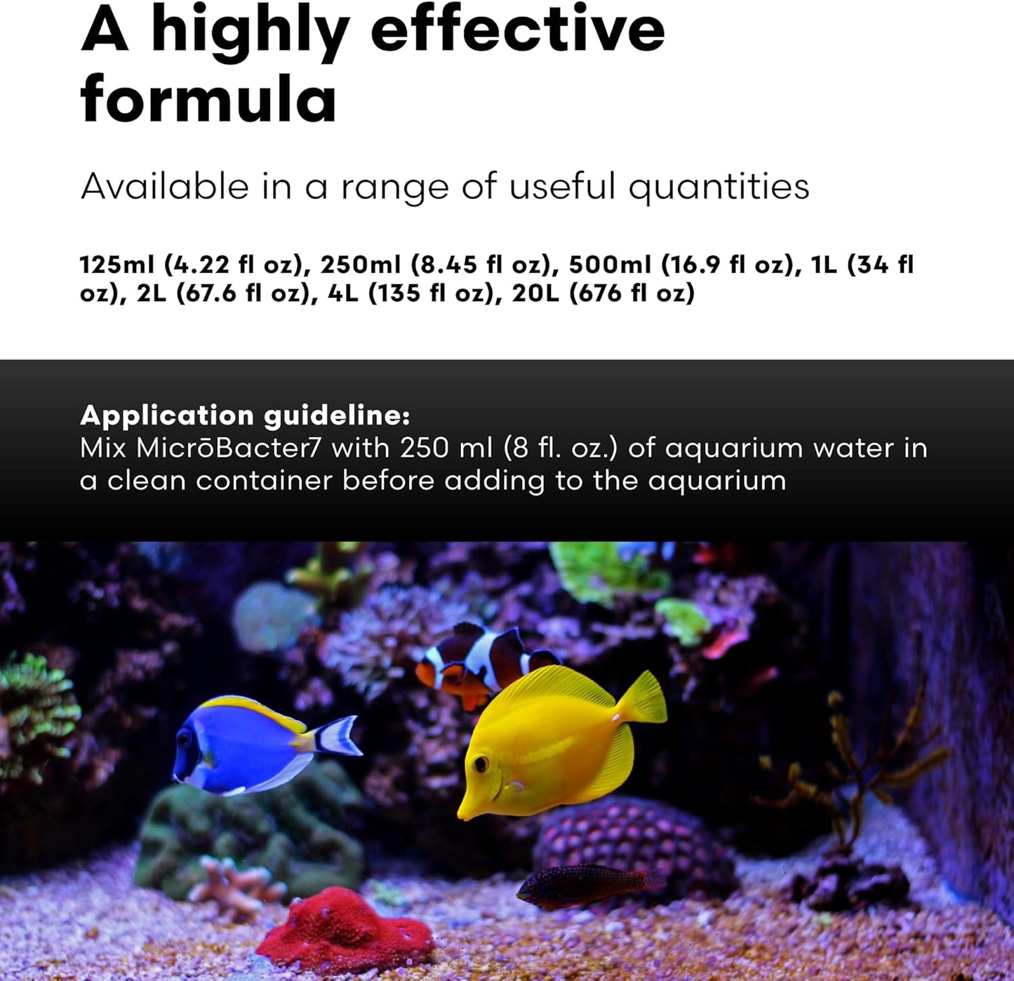Brightwell Aquatics MicroBacter7 Complete Bioculture for Fish Tank or Aquarium - Populates Biological Filter Media for Saltwater and Freshwater Fish - Aquarium Water Treatments, 4.2 fl oz