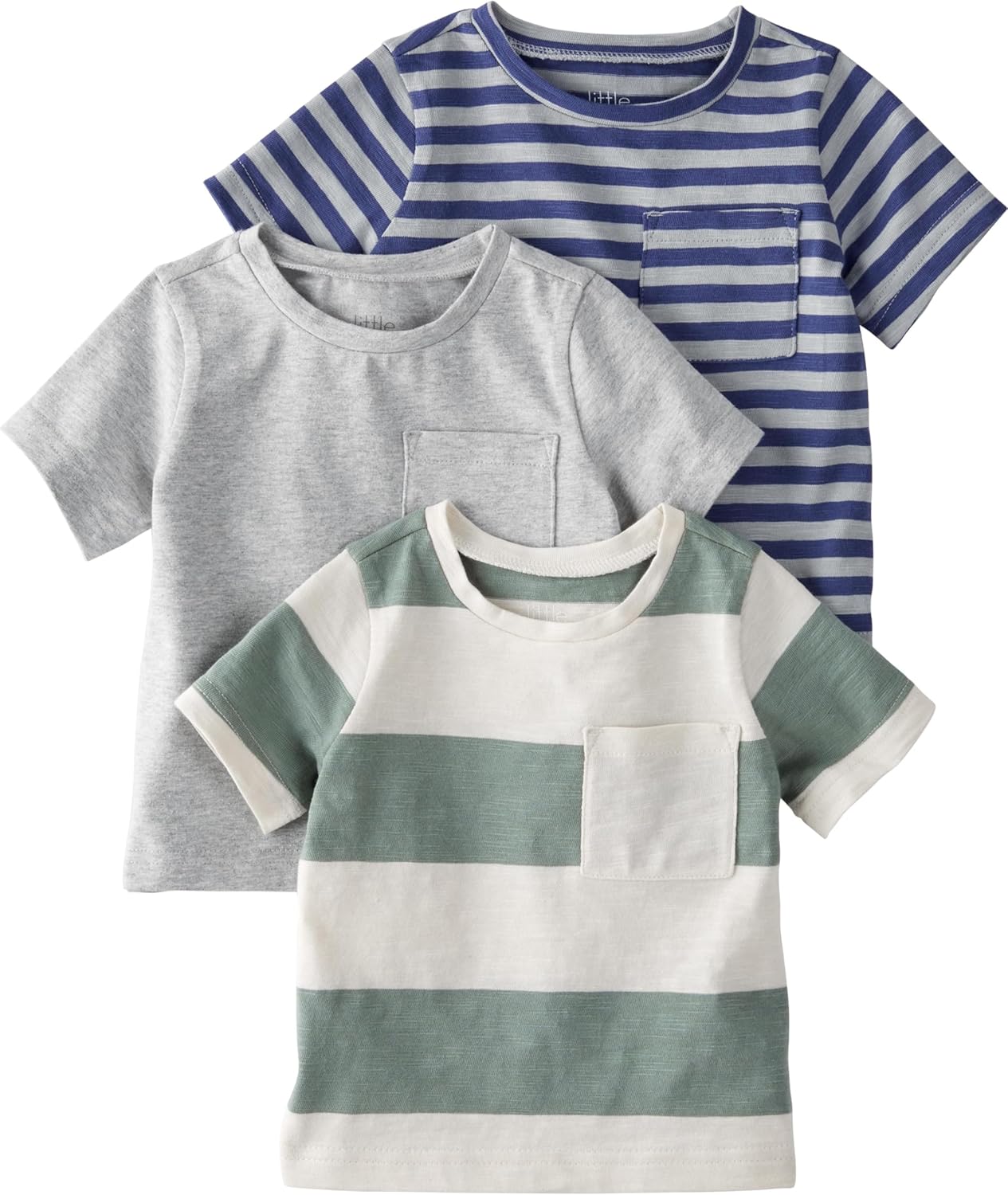 Little Planet by Carter's Unisex-Baby 3-Pack Tops Made with Organic Cotton