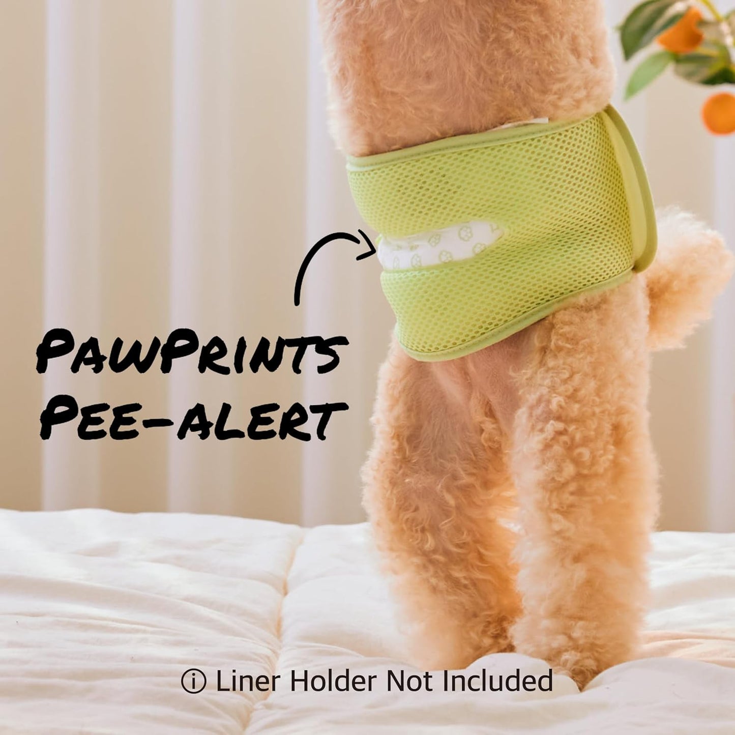 WICKEDPUP Dog Diaper Liners Booster Pads for Male and Female Dogs, 100ct | Disposable Diaper Inserts fit Most Reusable Pet Belly Bands, Wraps, and Washable Period Panties