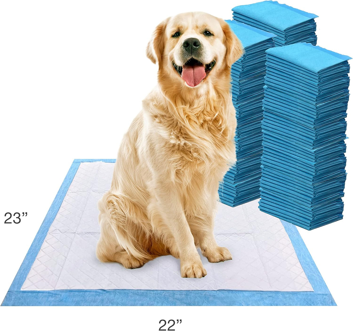 Four Paws Wee-Wee Superior Performance Unscented Pee Pads for Dogs & Puppies, Quilted Leak-Proof Dog Housebreaking Potty Training Floor Protection, 22" x 23", 14 Count