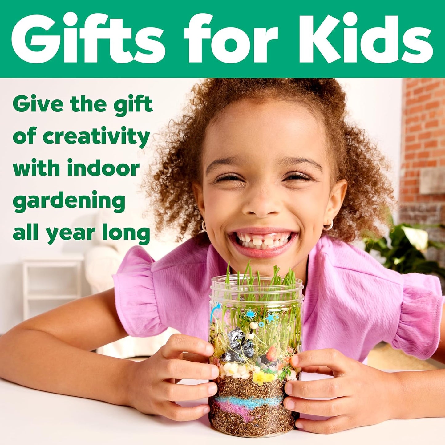 Creativity for Kids Grow 'N Glow Terrarium Kit - Educational Science Kits| Easter Basket Stuffers for Kids Gifts for Boys and Girls| Craft and STEM Projects (Ages 6+)