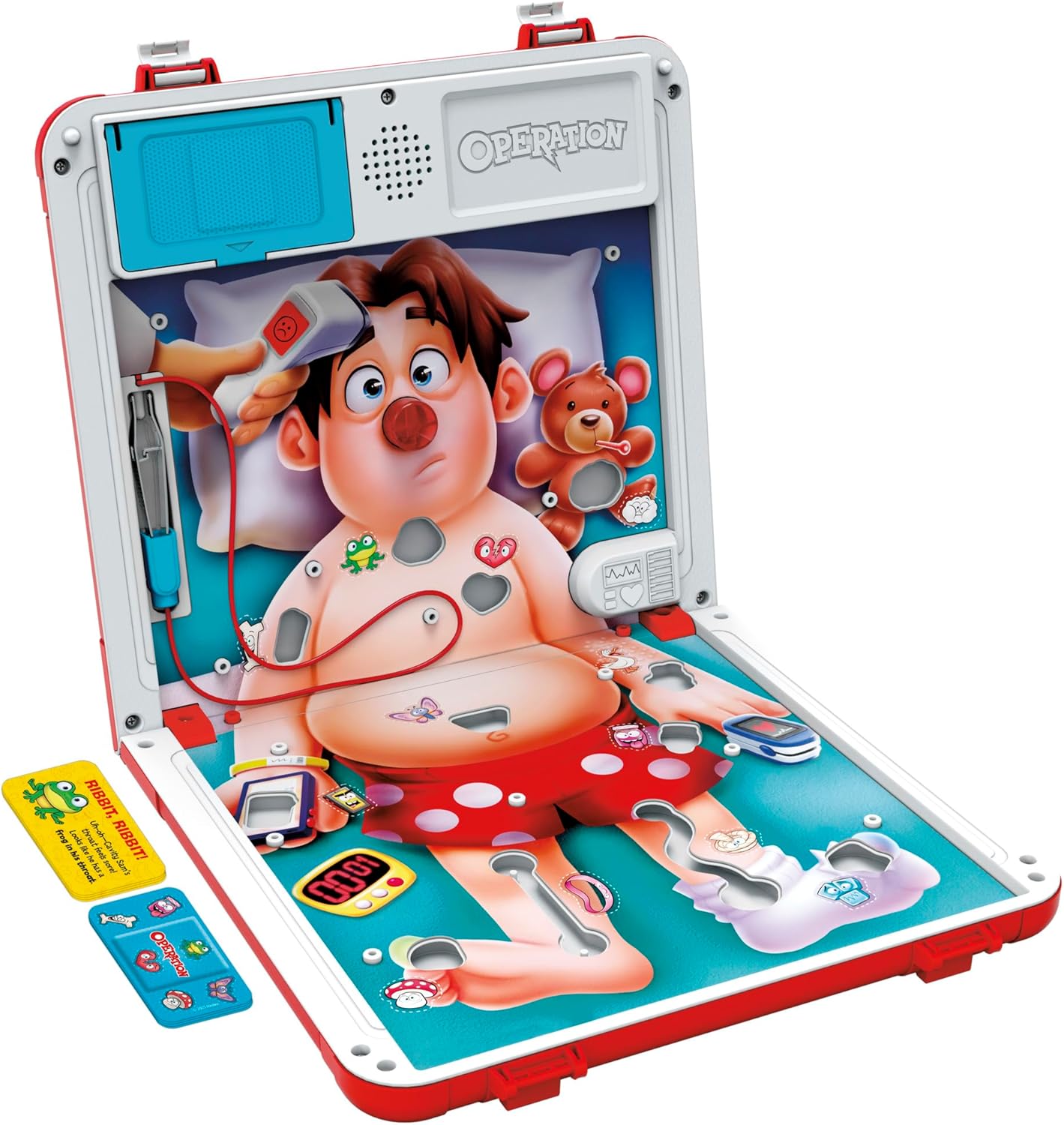 Operation Electronic Board Game with All-in-One Carrying Case | 2 Ways to Play | Ages 6+ | 1+ Players | 10 Mins. | Fun Kids Games