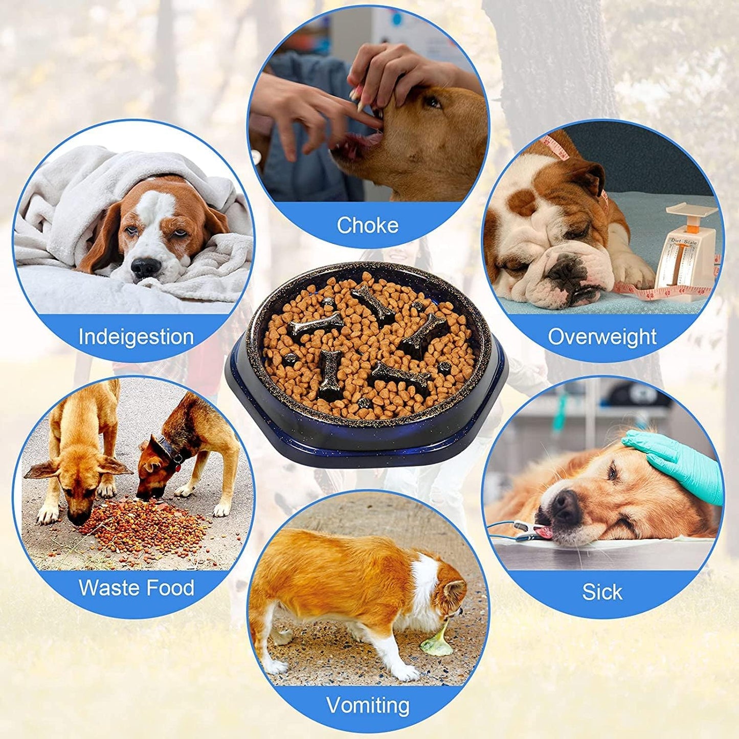Pet Bowl Silicone Mold, Dog Cat Food Bowls Slow Feeder Silicone Molds for Epoxy Resin Casting, DIY Pet Food Puzzle Bowls Dishes Mould for Small Medium Dogs Cats