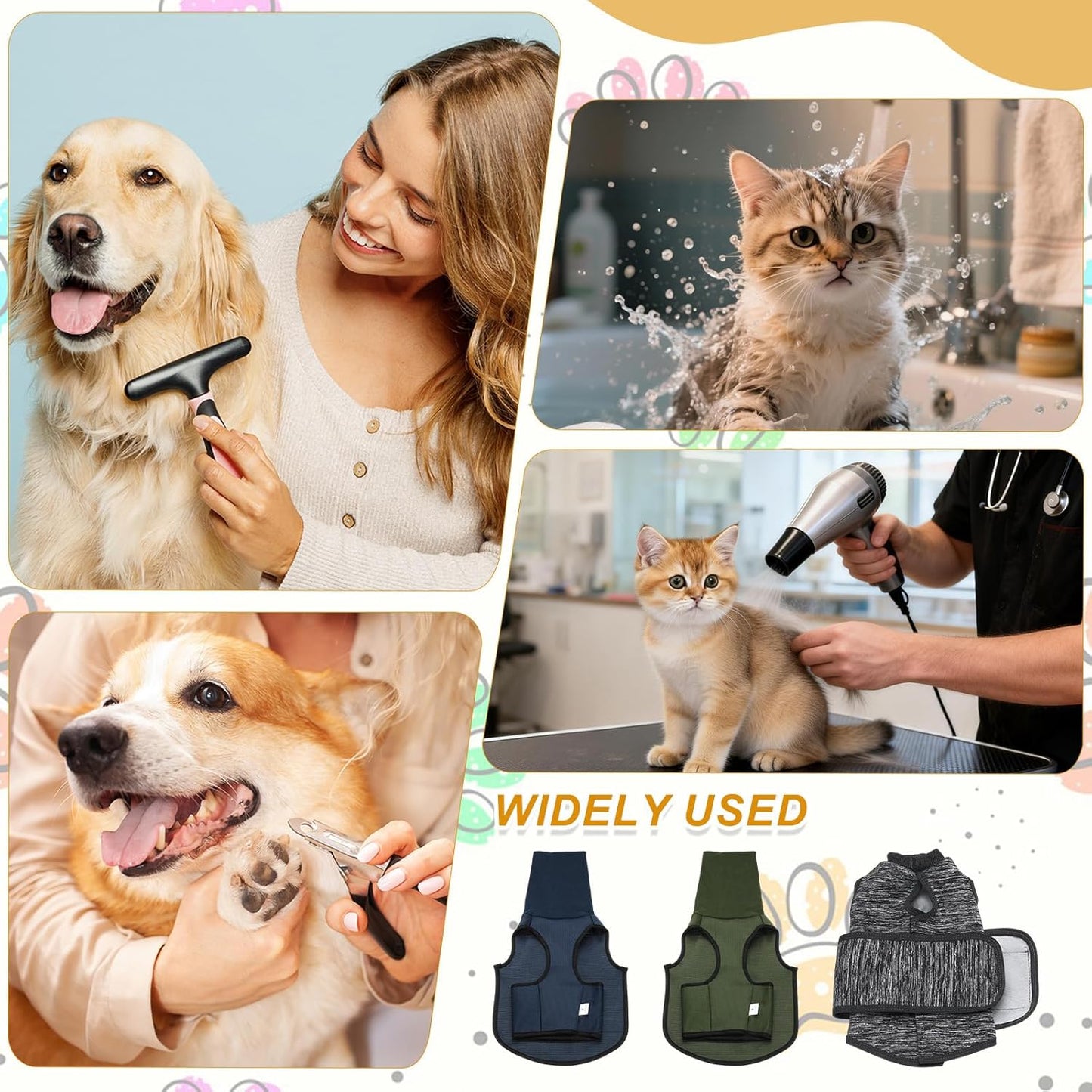 Dog Anxiety Calming Hoodie, Breathable Dog Anxiety Jacket Vest Coat Adjustable Pet Hoodie with Hood, Keep Pet Calm, S, (Dark Gray), Intended for Thunder/Fireworks/Separation