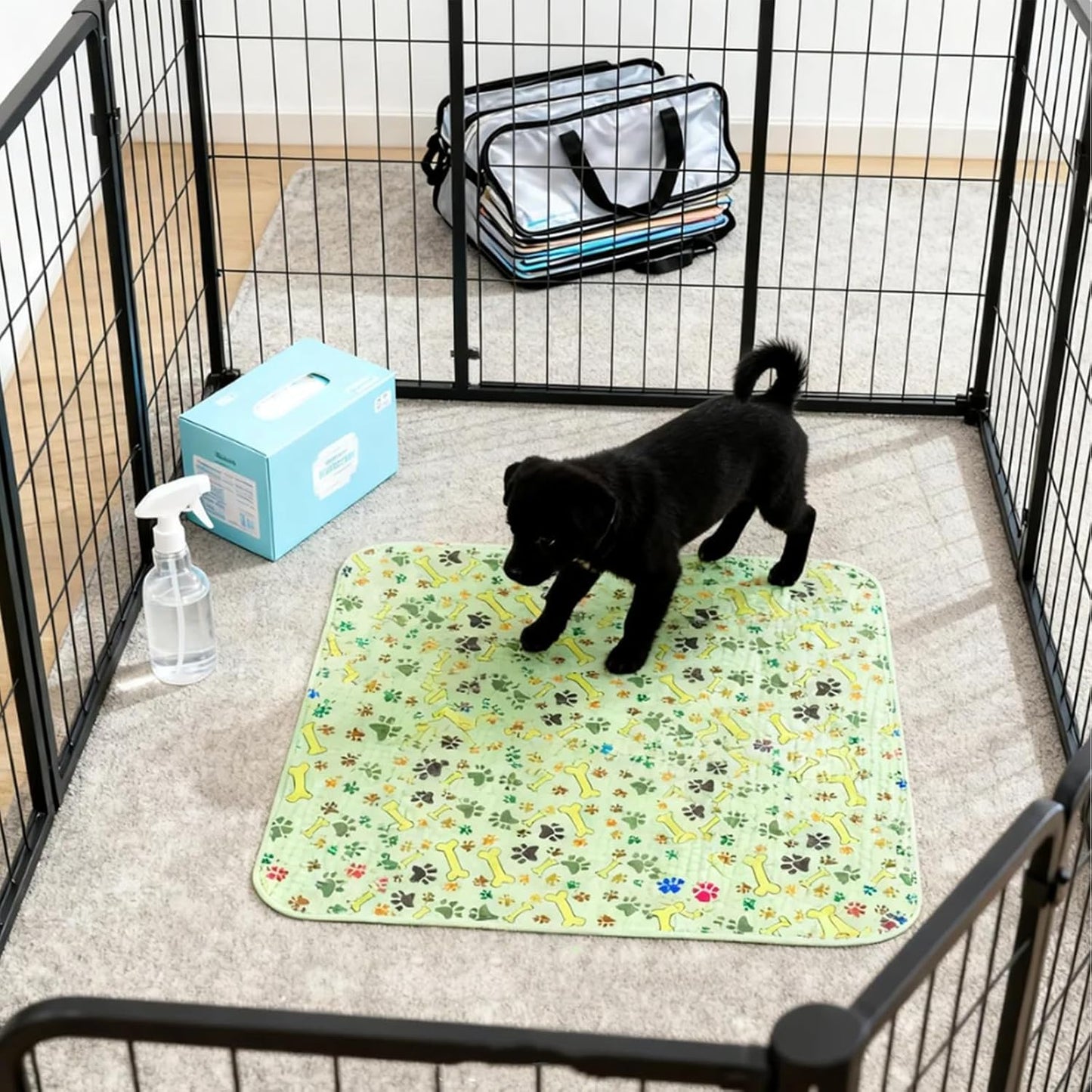 Puppy Pads with Pheromones, Washable Pee Pads for Dogs, Potty Training Pads for Indoor Use and Car Travel, Size 15.75 x 23.62 Inches