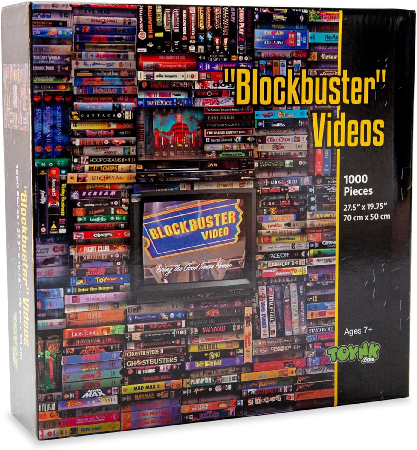 Blockbuster Era 1000-Piece Jigsaw Puzzle, Brain Teaser for Kids and Adults | 28 x 20 Inches