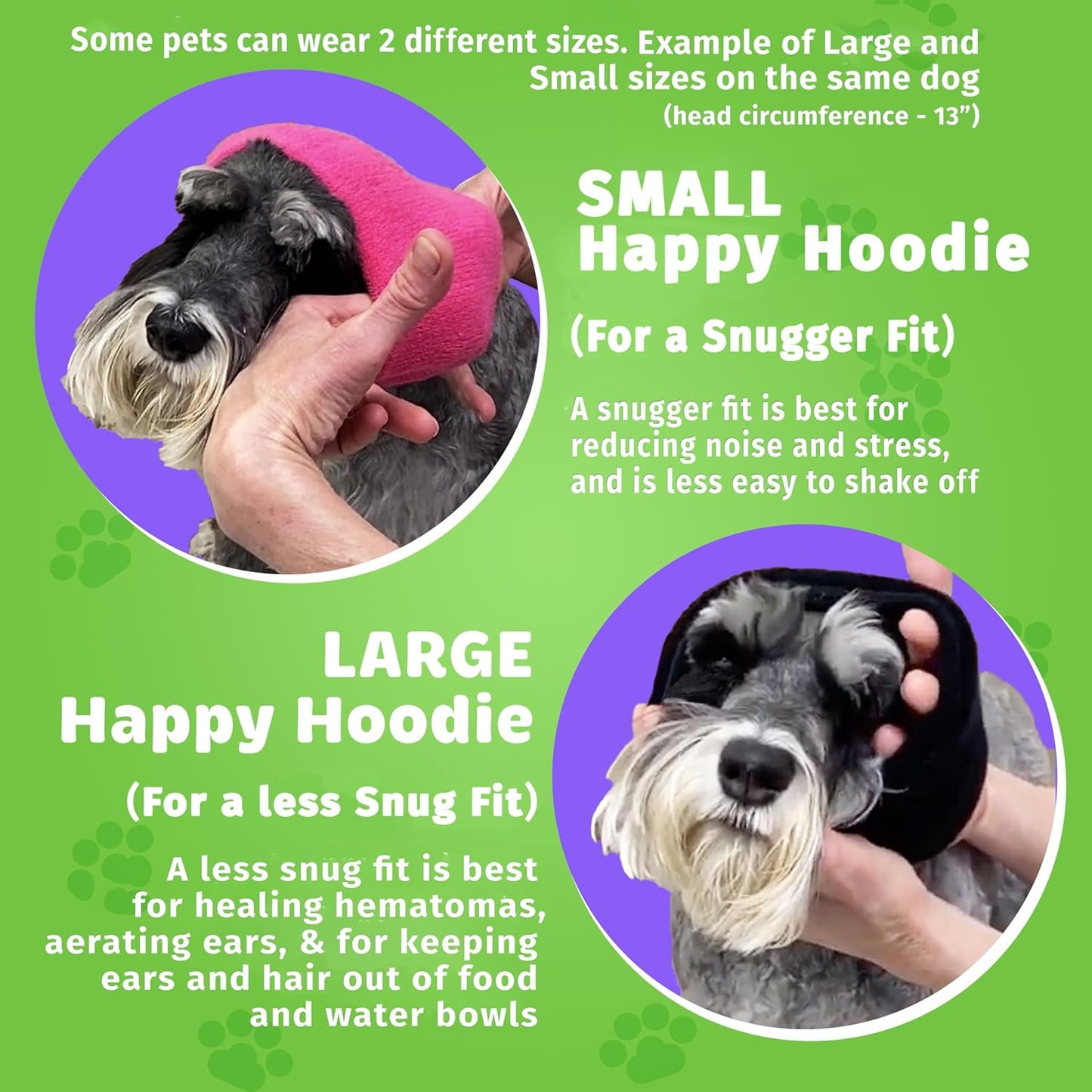 Happy Hoodie The Original Dog & Cat Calming Band - American Brand - Anxiety Relief/Noise Protection-Grooming-Thunder-Fireworks (X-Large, Pink) - Since 2008