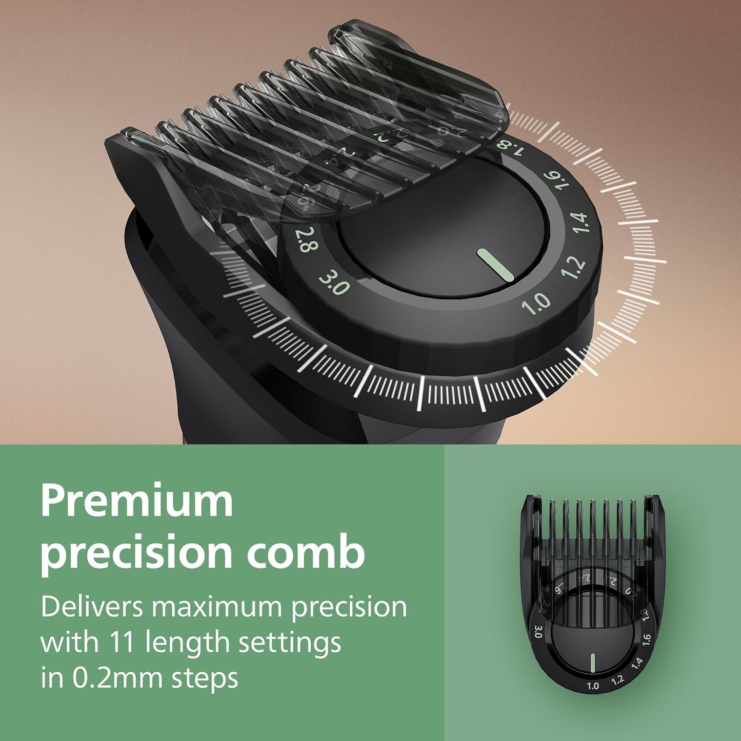 Norelco Philips All-in-One 9000 Series 23-Piece Trimmer - Electric Shaver and Clipper for Face, Beard, Head & Body, Self-Sharpening Full Metal Blades, 29 Length Settings (0.5-16 mm), MG9575/49