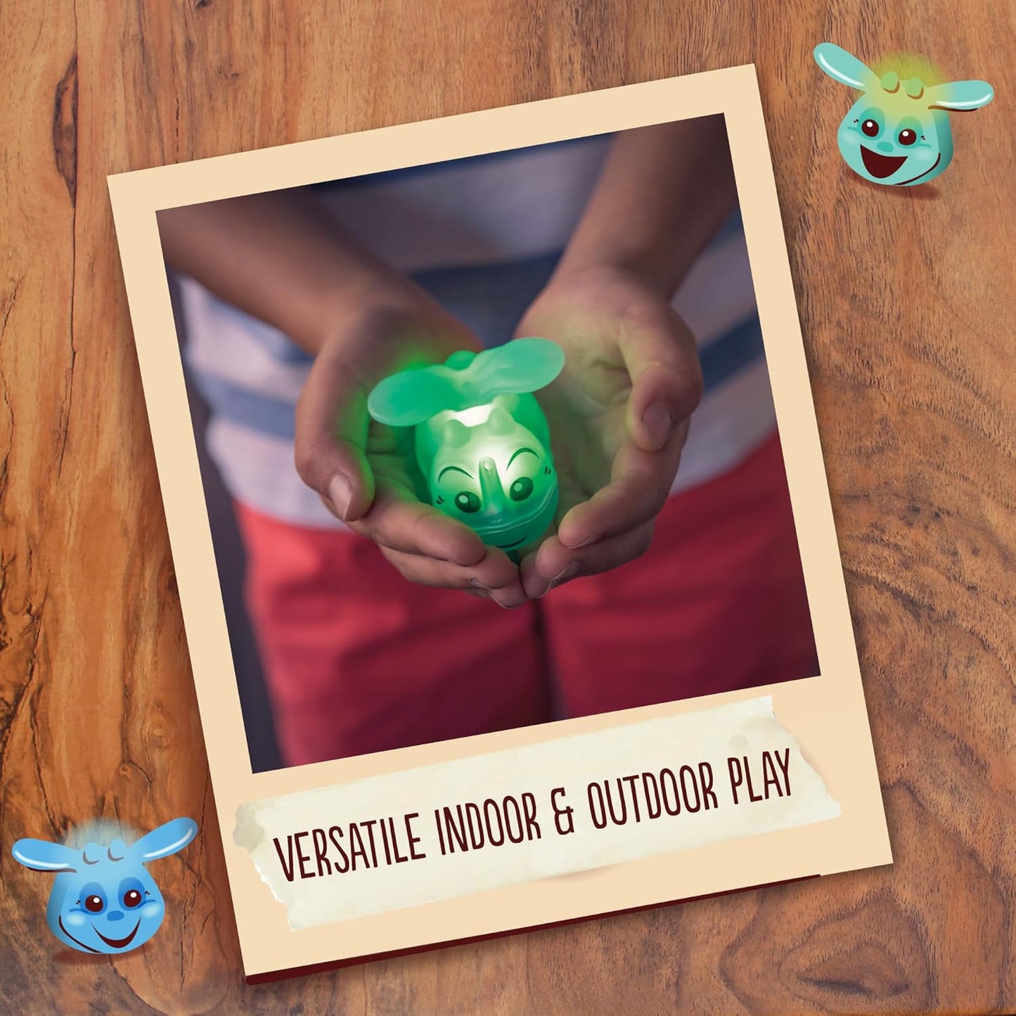 Toysmith Chasing Fireflies Kids Game - The Game of Shine & Seek - Interactive Games for Kids - Indoor & Outdoor Game - for Ages 3+, Blue,Green