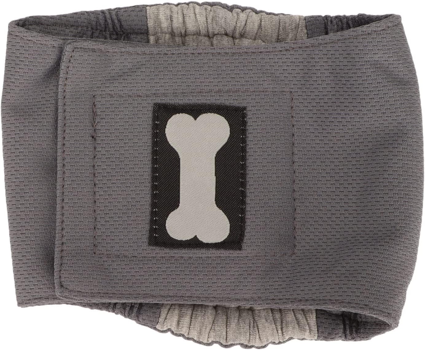 Male Dog Belly Wrap Leakproof Strong Water Absorption Breathable Comfortable Male Dog Belly Band for Small Dogs Puppies Untrained Male Dogs Spot Markers Incontinence (M)