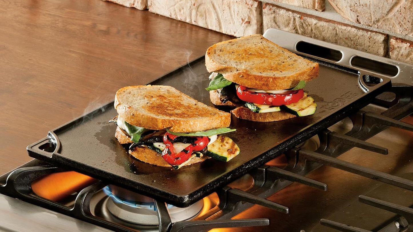 Lodge Cast Iron Wanderlust Series, Cabin Combo Cooker, 3.2 Quart Black