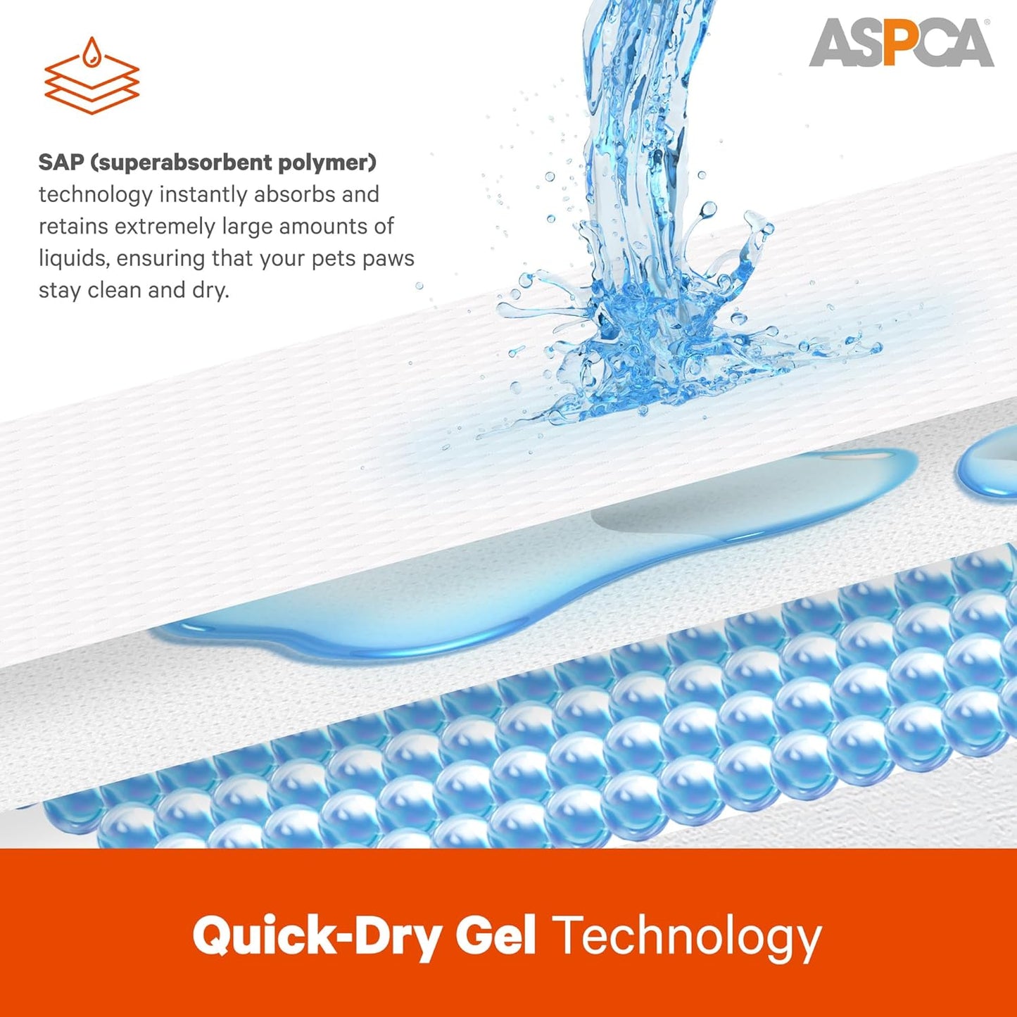 ASPCA - Scented Puppy Pads Extra Absorbent Dog Training Pads for Cats & Dogs Leak-Proof Layers Odor Control & Quick-Dry Non-Slip & Tear-Resistant Travel Friendly Pack of 100 Size 22" x22'