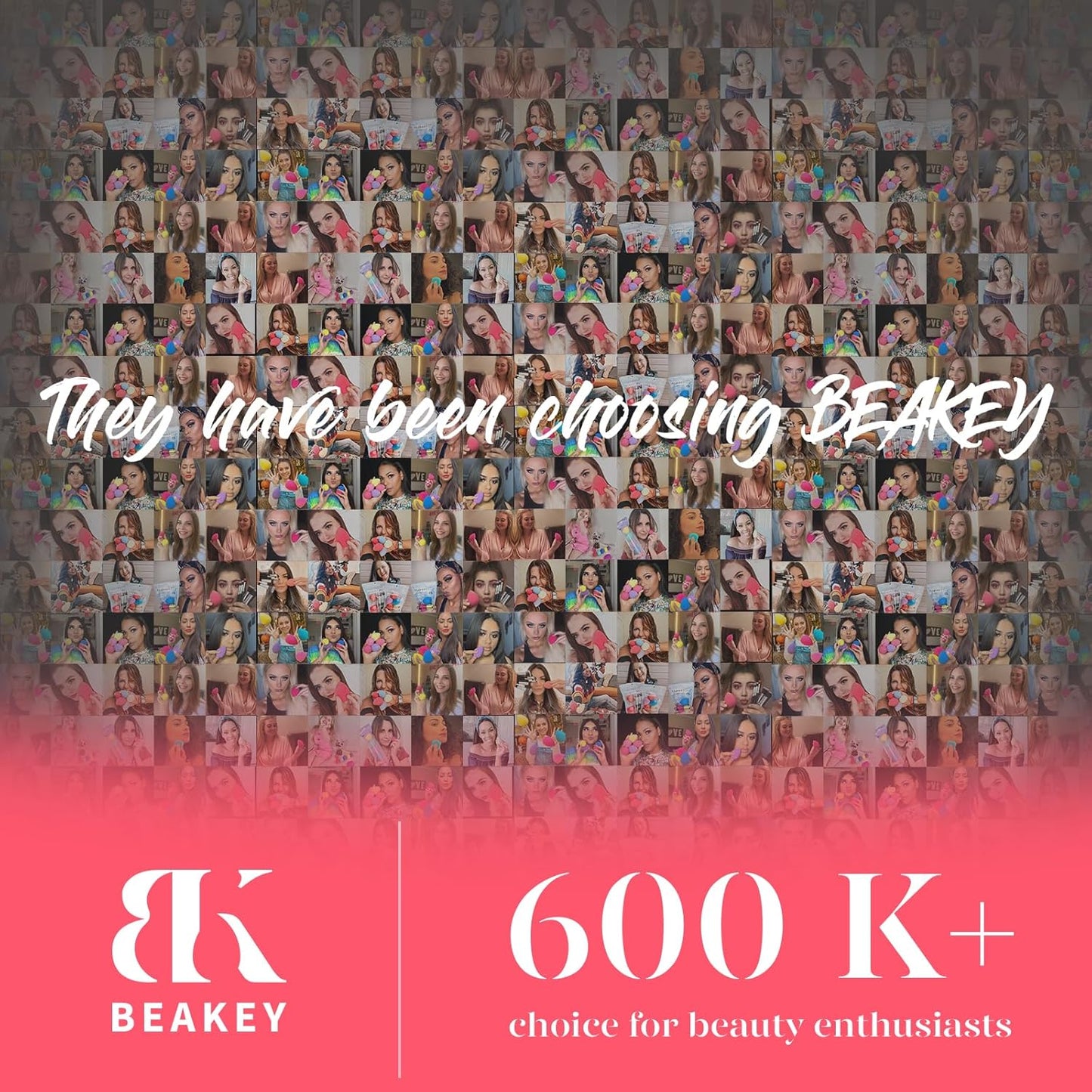 BEAKEY Makeup Sponge Set 5 Pack Micro Porous Low Absorption Soft Latex Free Foundation Beauty Sponges & Blenders for Powder Cream