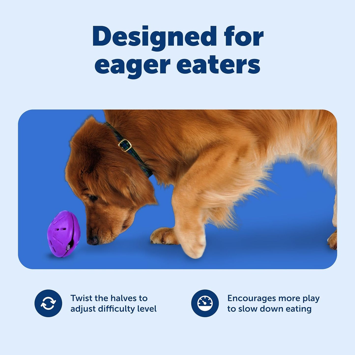 PetSafe Busy Buddy Twist'n Treat - BPA-Free Adjustable Meal Dispenser & Training Toy - Interactive Enrichment for Hard Chewers - Compatible with Hard & Smearable Treats - Helps Clean Teeth - Large