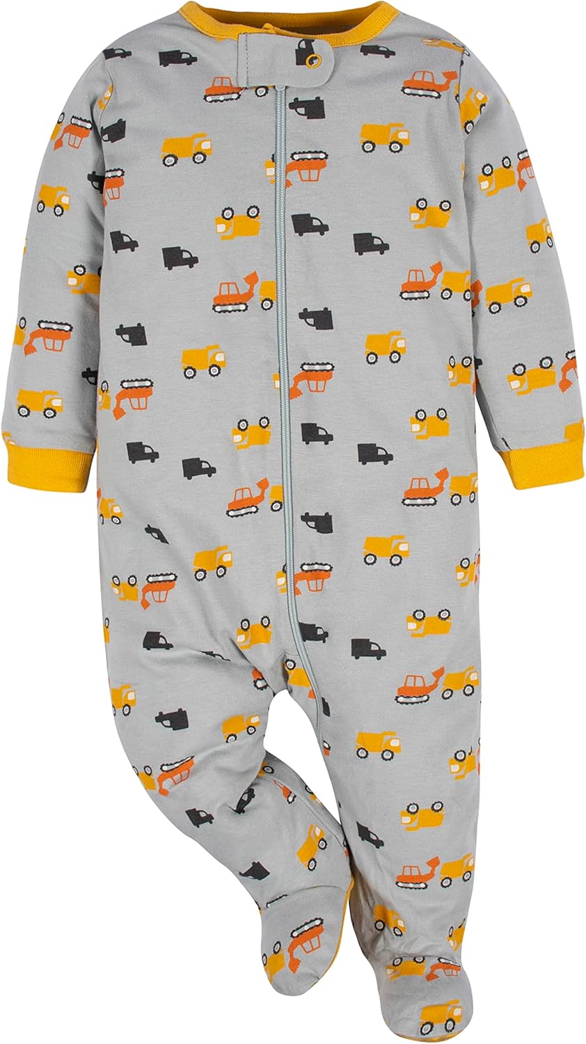 Gerber baby-boys 4 Pack Sleep 'N Play Footie
