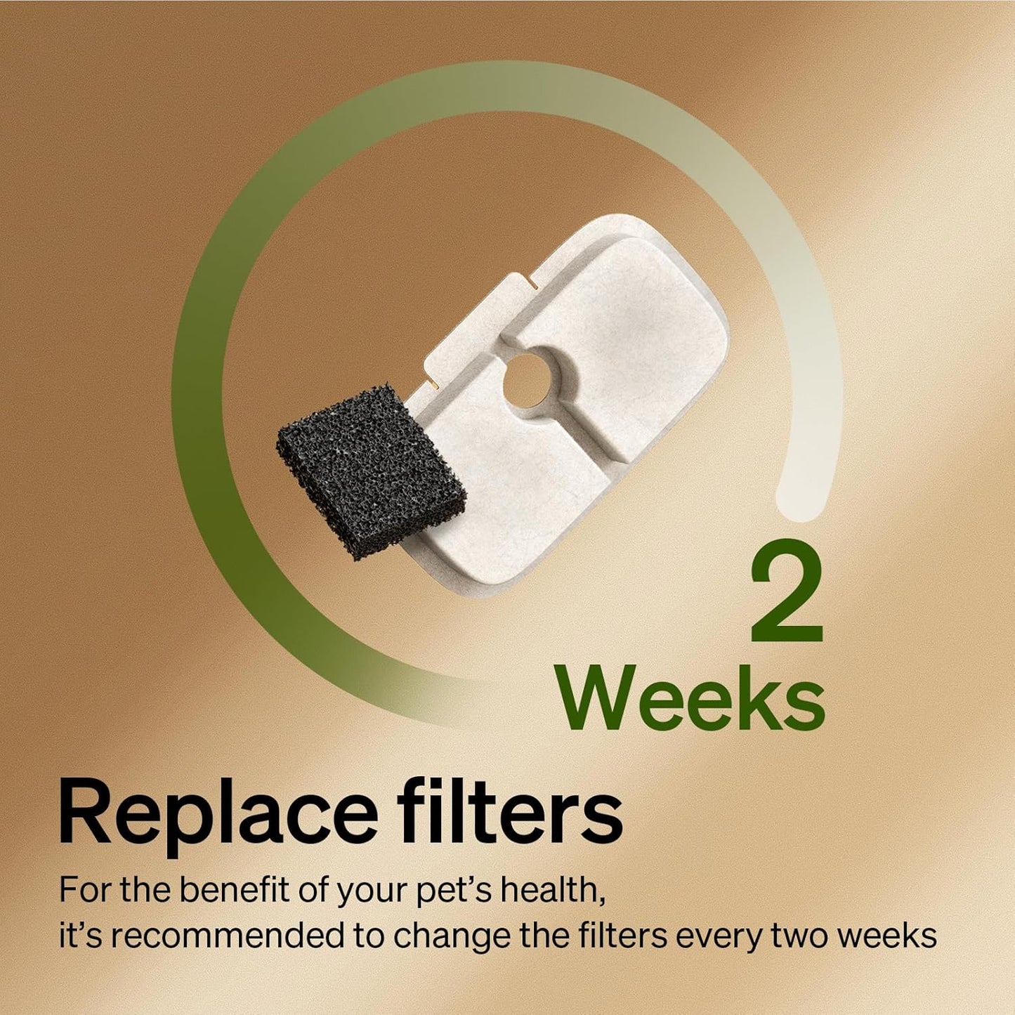 PETLIBRO 10 Packs Replacement Filters for Dockstream Cat Water Fountain PLWF105/PLWF115/PLWF005, 5 Months Set of Replacement Filters for Ultra Quiet Pet Water Fountain