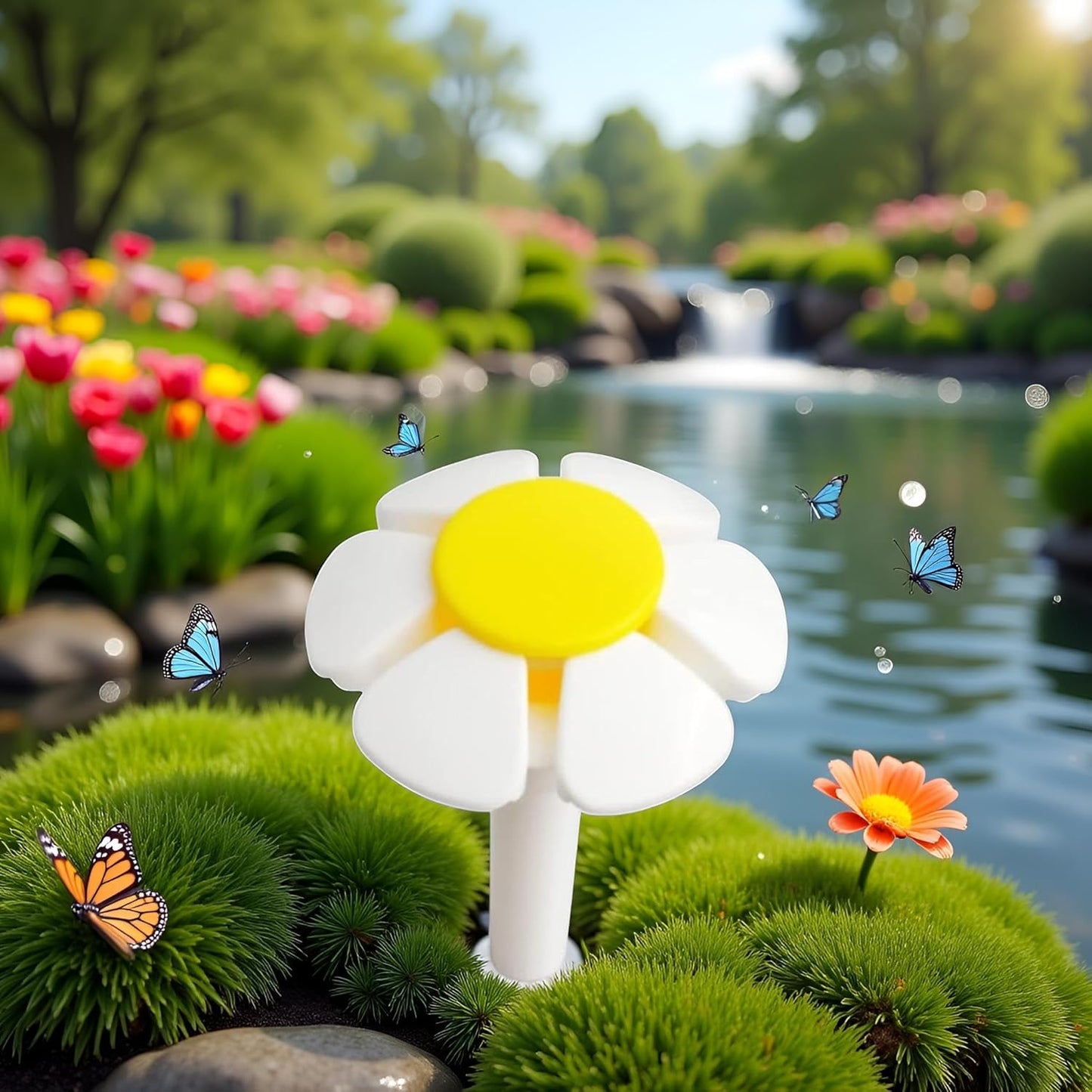 Jowxsx Pet Water Fountain Nozzle Replacement Yellow Flower for Head for Cat Fountain Automatic Drinking Water Dispenser