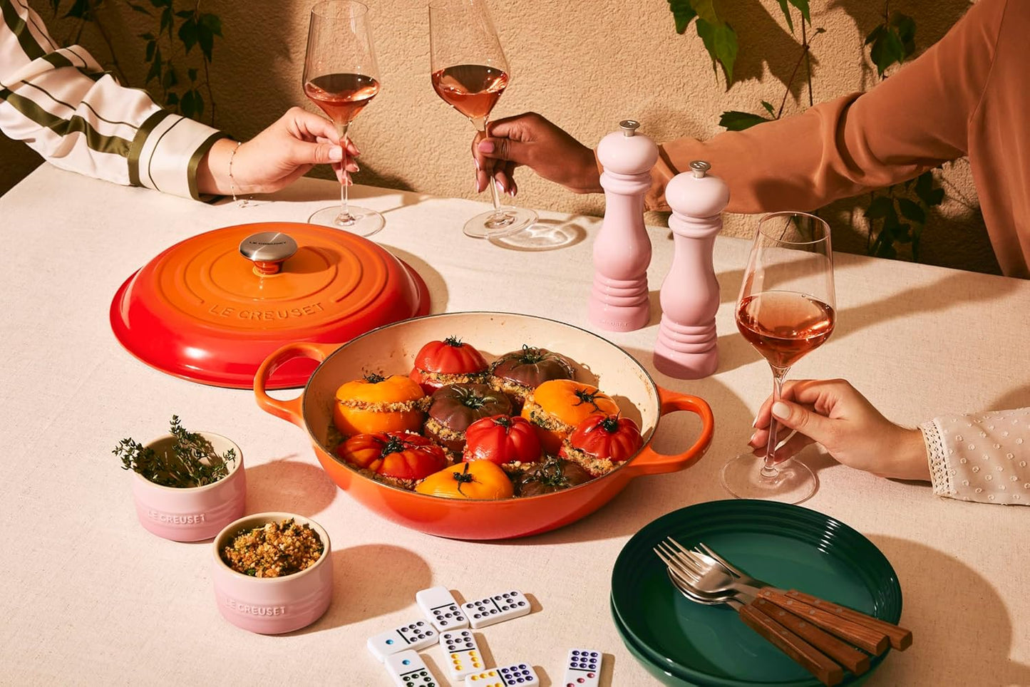 Le Creuset Enameled Cast Iron Signature, 9-Piece Cookware Set, Flame
