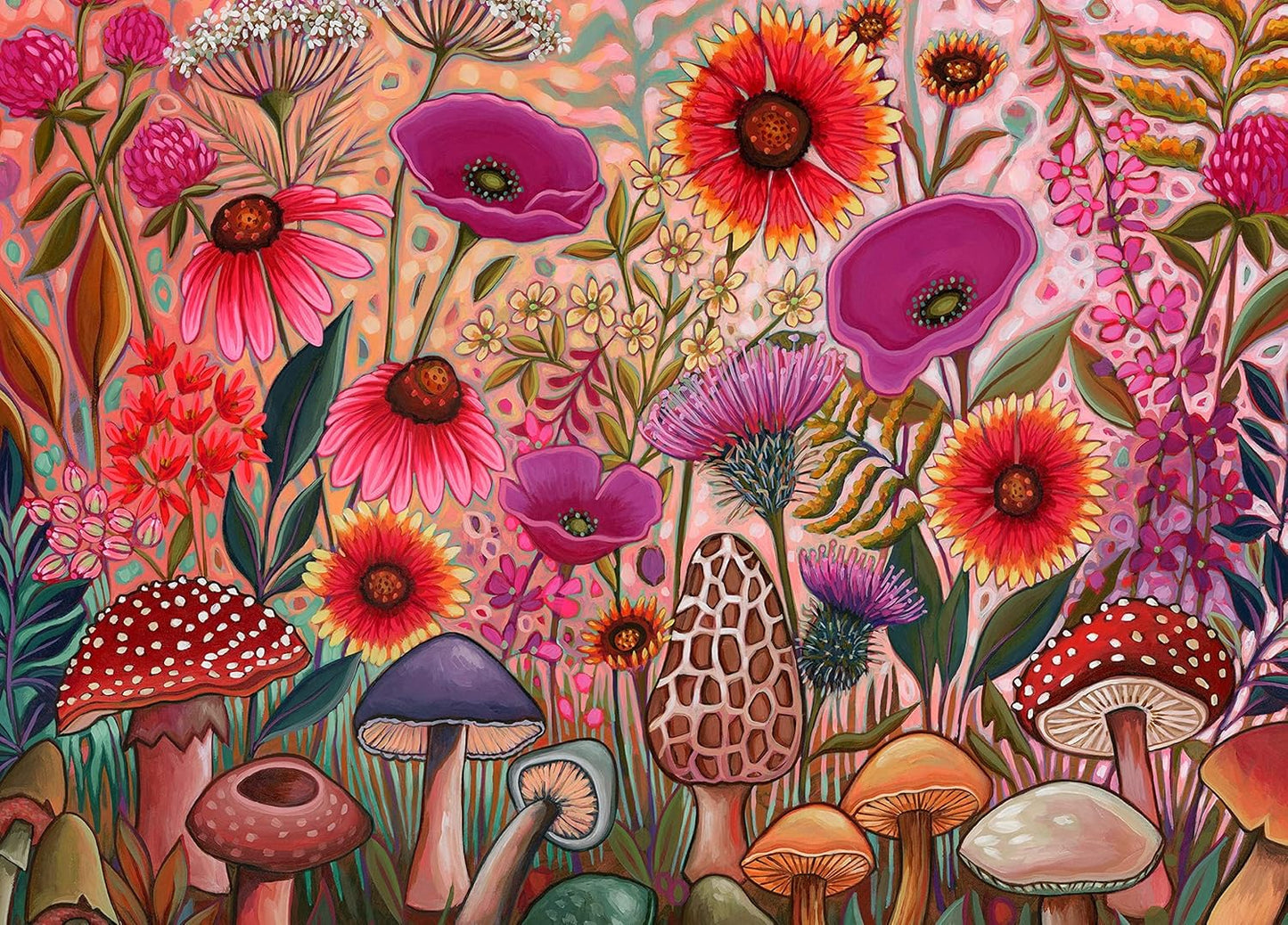 Ceaco - Peggy's Garden - Morel of The Story - 1000 Piece Jigsaw Puzzle