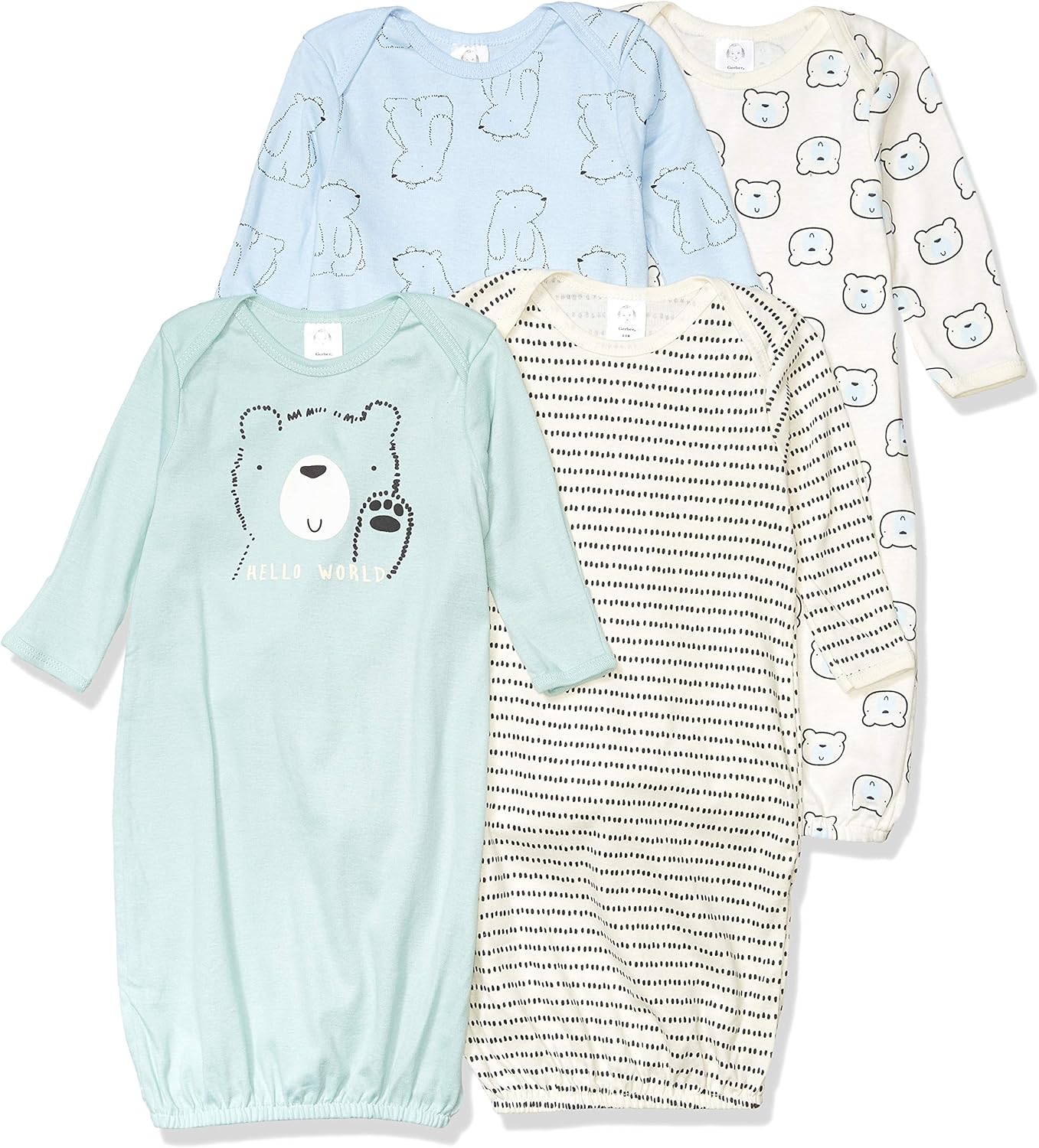 Gerber Baby-Boys 4-pack Sleeper Gown