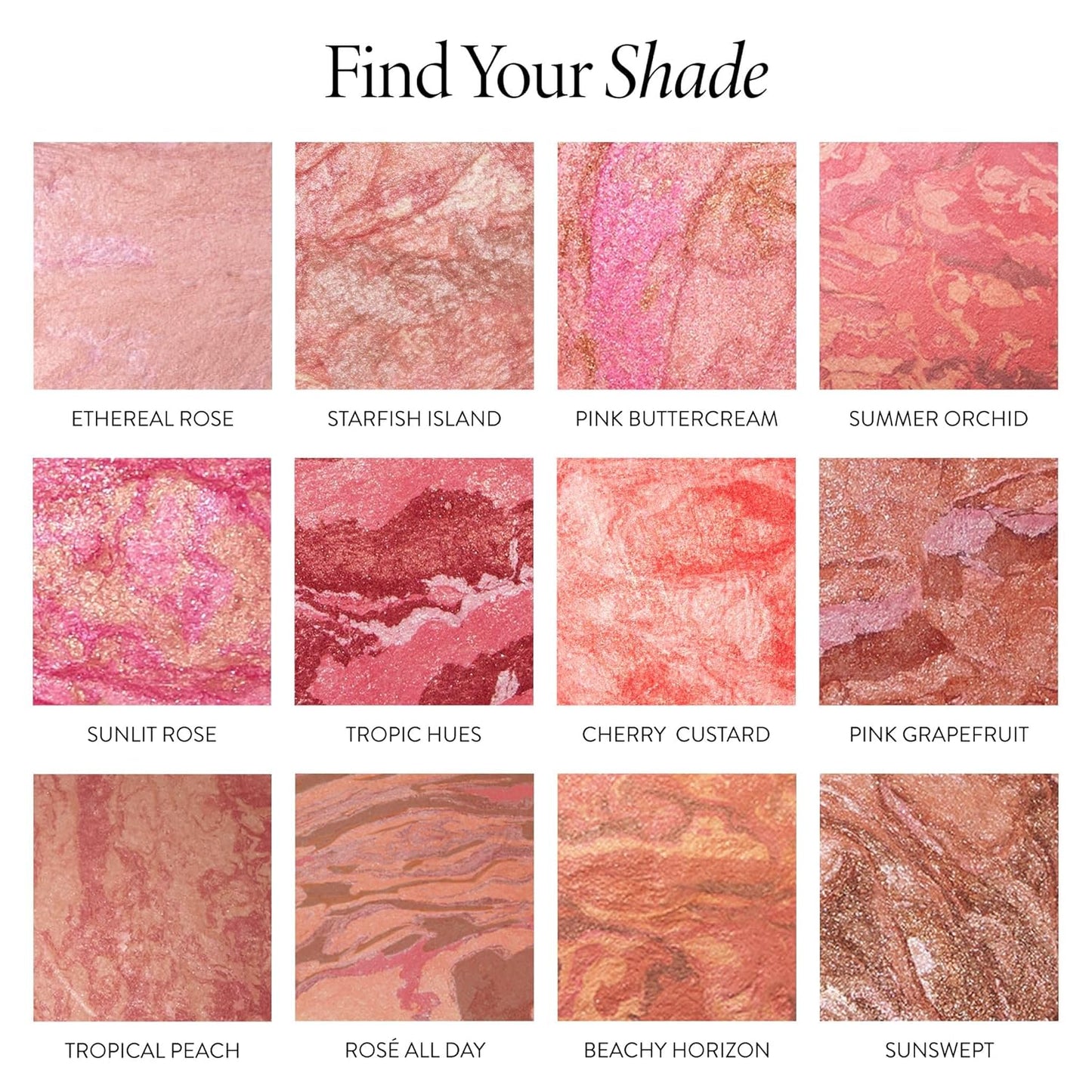 LAURA GELLER NEW YORK Baked Blush-n-Brighten Marbleized Blush for Cheeks - Ethereal Rose - Natural Finish - Buildable Color