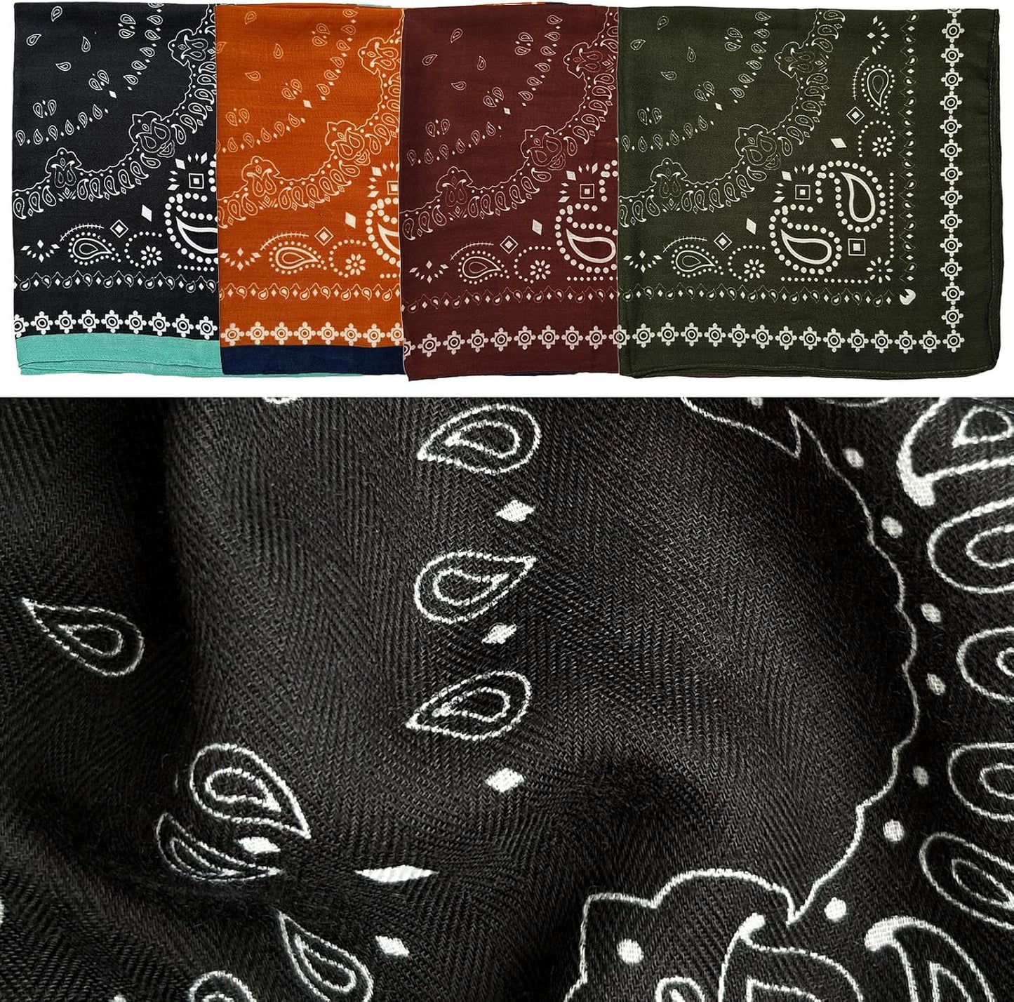 Scarf for Women, 27"x27" Large Bandana Scarf, Neck/Hair/Head Scarf for Women