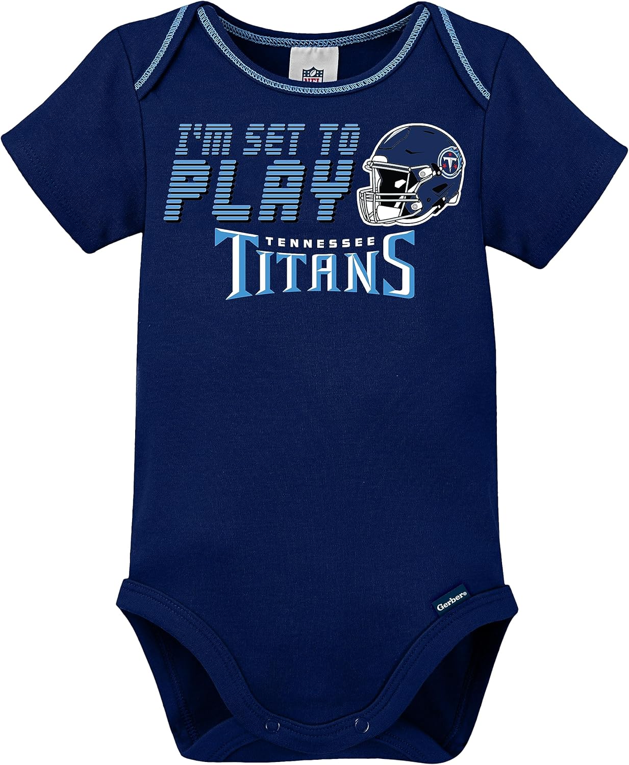 Gerber NFL Unisex-Baby NFL Team 3 Pack Short Sleeve Onesie Bodysuit
