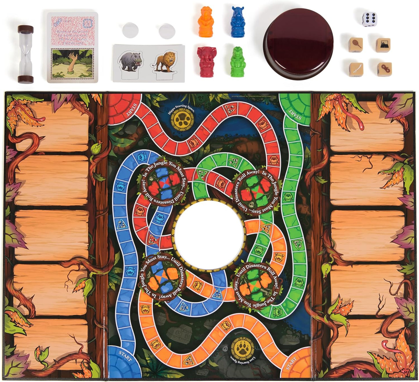 Spin Master Games, Jumanji 30th Anniversary Edition, The Classic Thrilling Adventure Family Board Game Based on the Action-Comedy Movie, Updated Jungle Challenges, 2-4 Players, for Ages 6 & Up