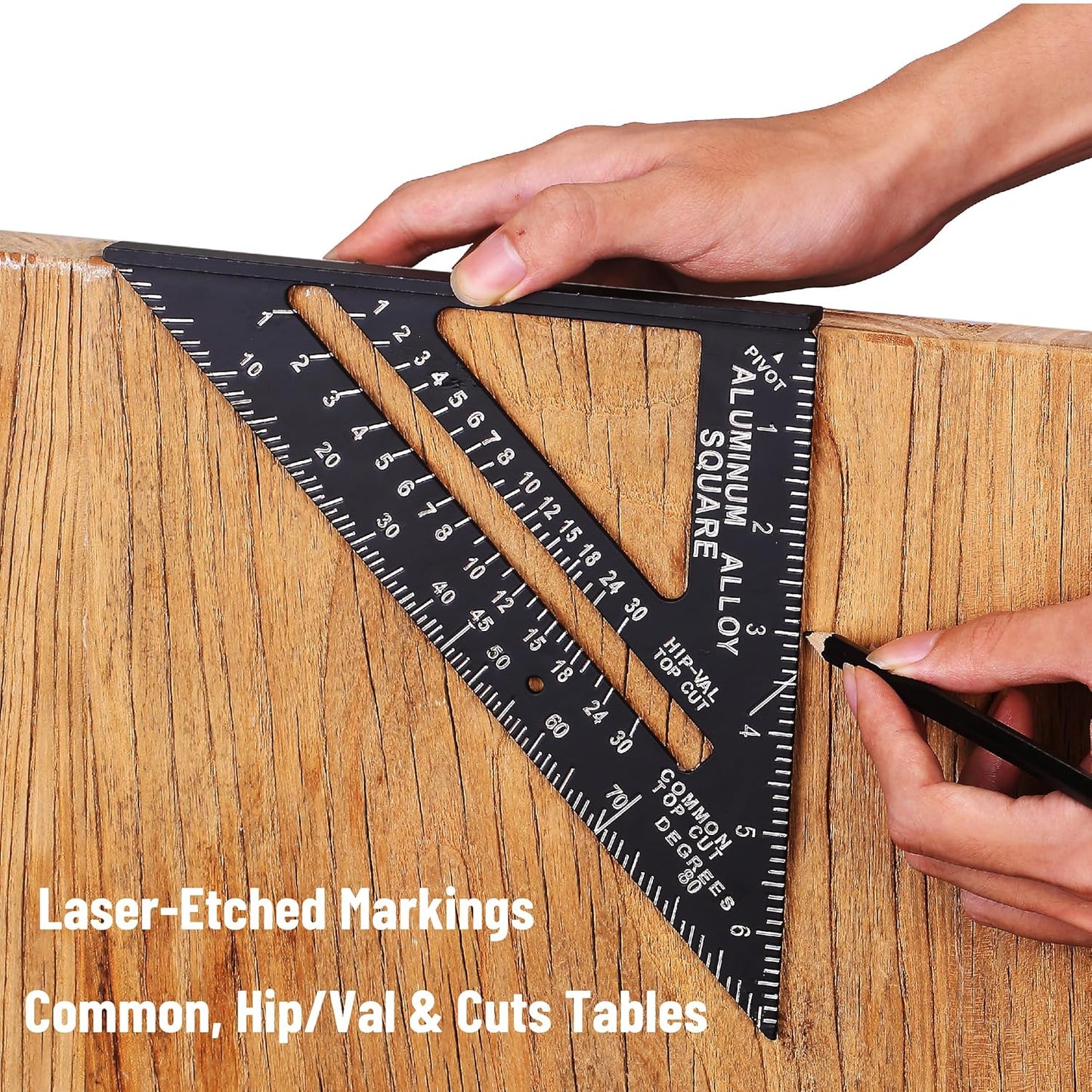 Mr. Pen- Metal Square Ruler, 7 Inch, Aluminum Rafter Square, Carpenters Square Tool, Carpentry Squares,